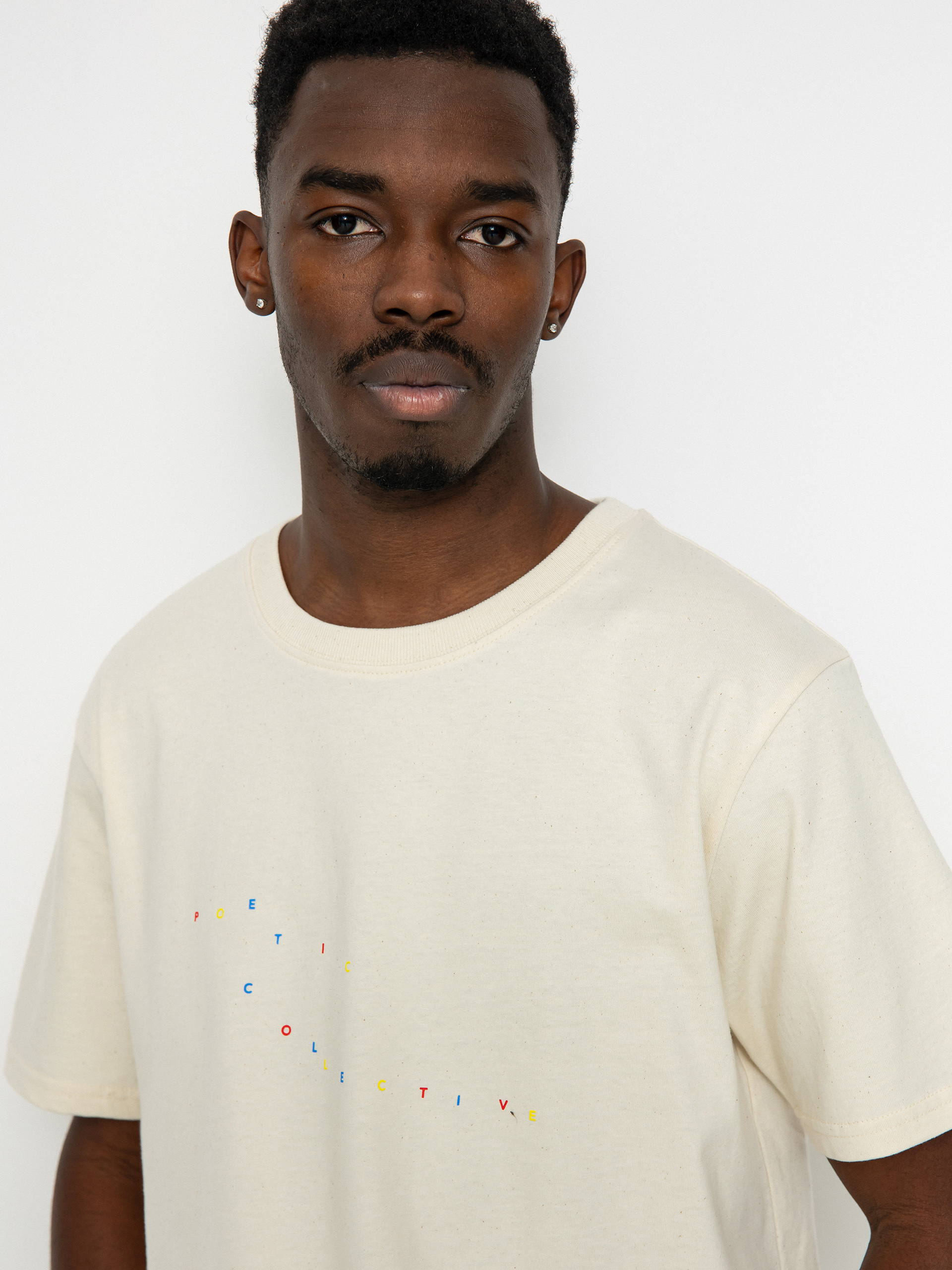T-shirt Poetic Collective Color Logo (natural white)