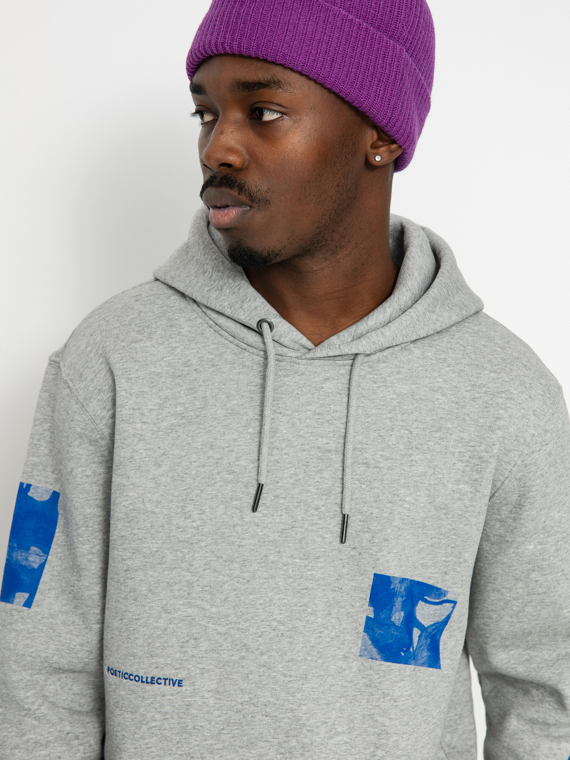 Bluza z kapturem Poetic Collective Fluid HD (heather grey)