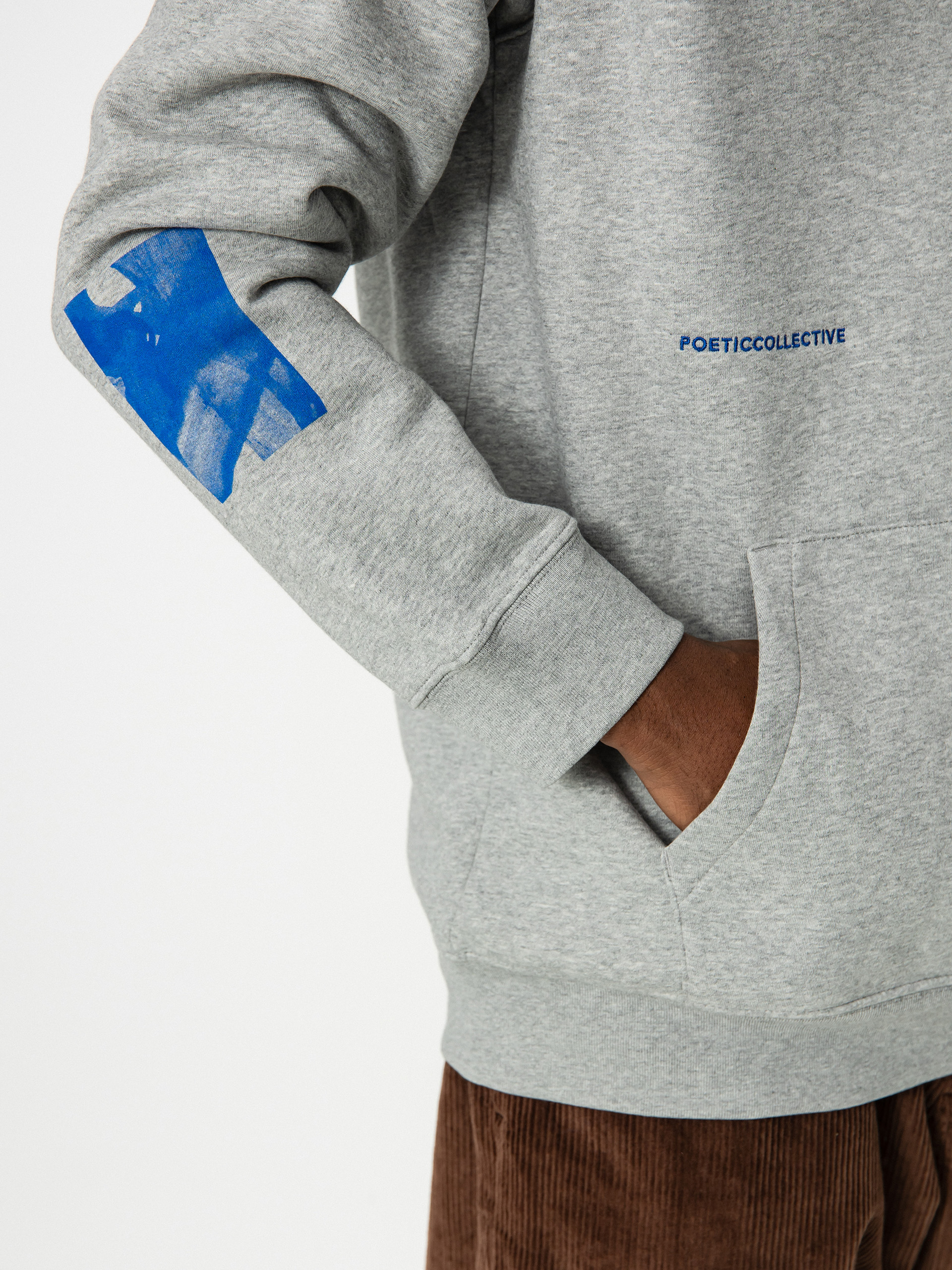 Bluza z kapturem Poetic Collective Fluid HD (heather grey)