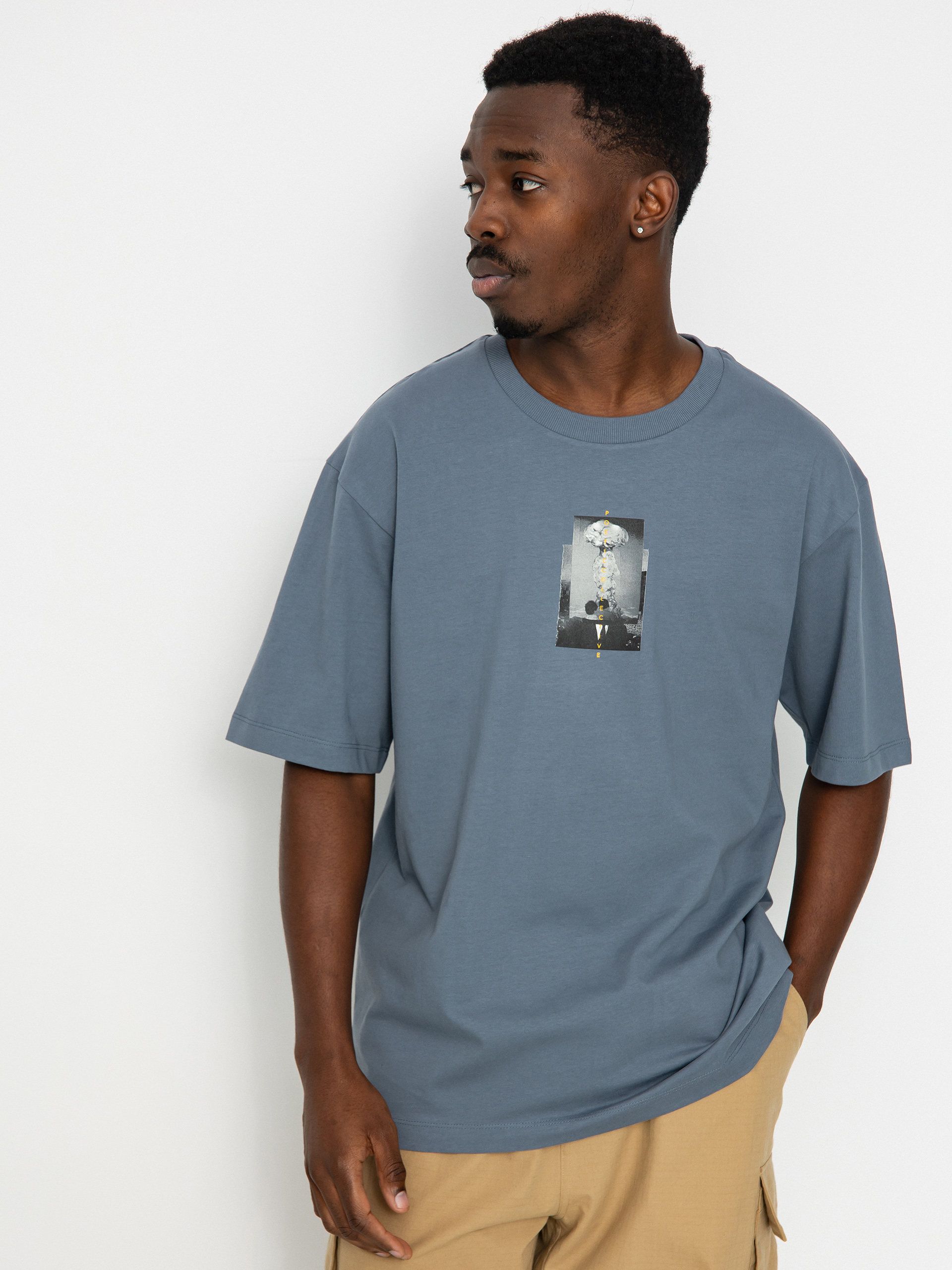 T-shirt Poetic Collective Big Bang (iron grey)