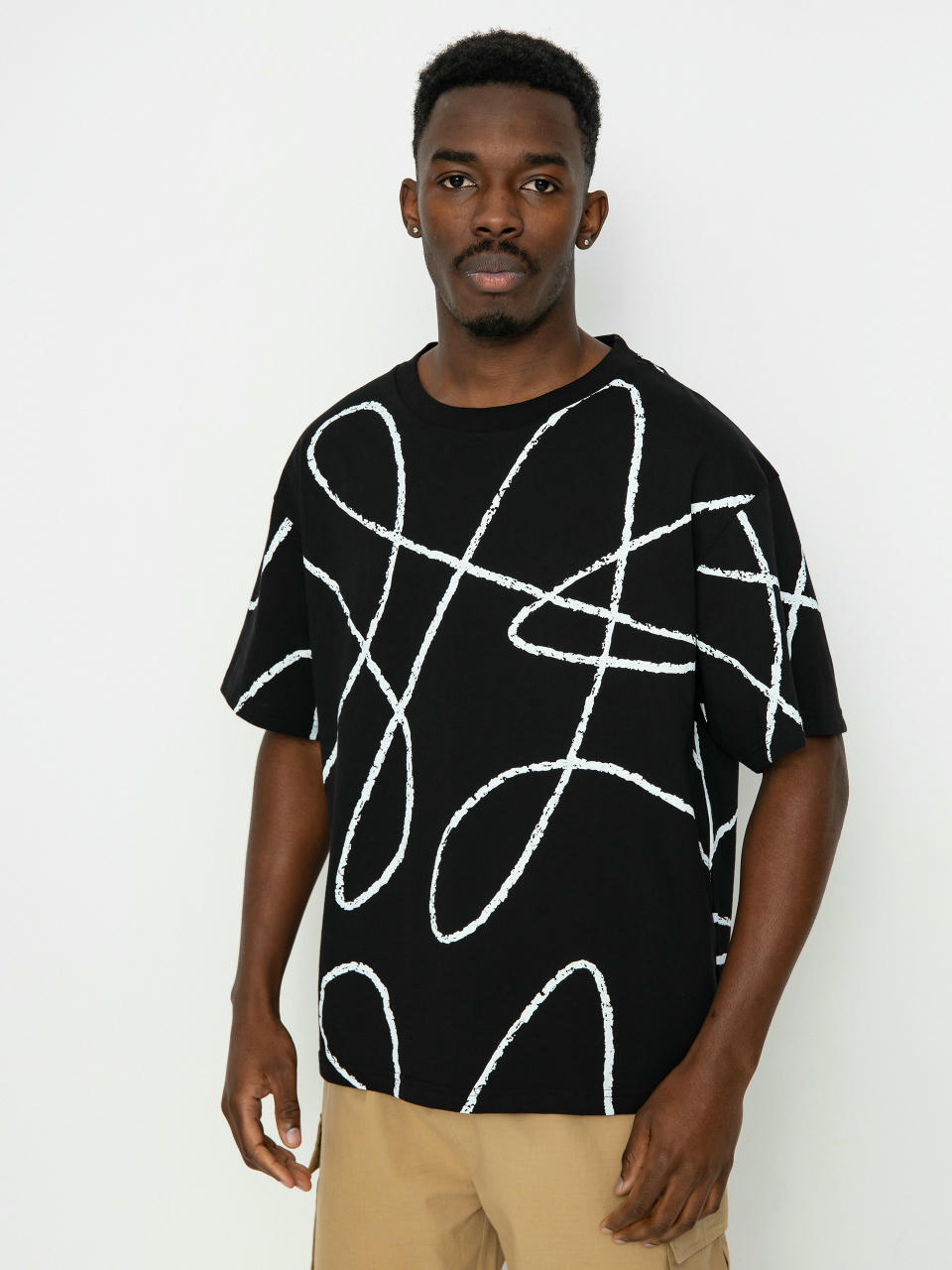 T-shirt Poetic Collective Doodle Pattern (black)