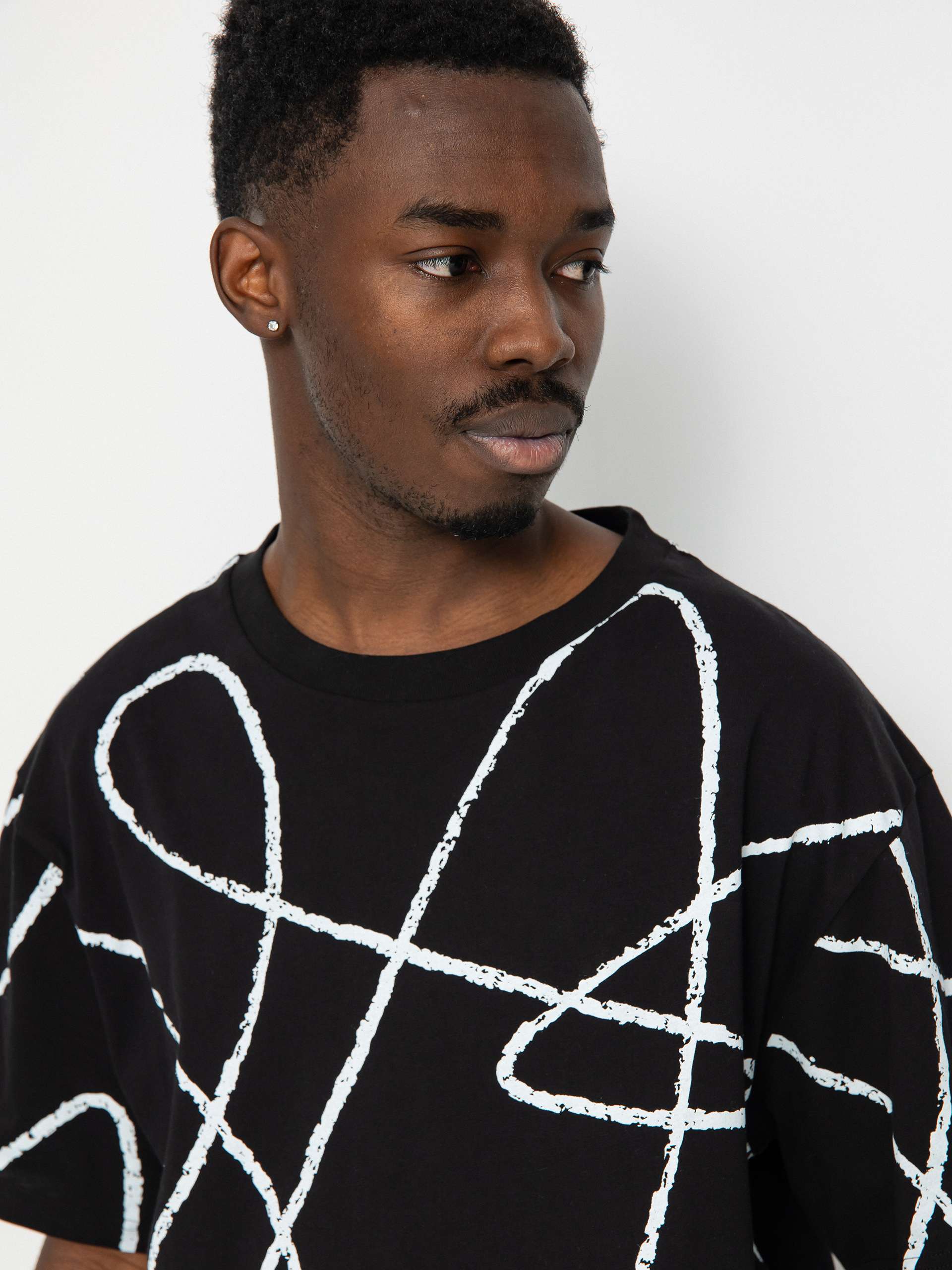 T-shirt Poetic Collective Doodle Pattern (black)