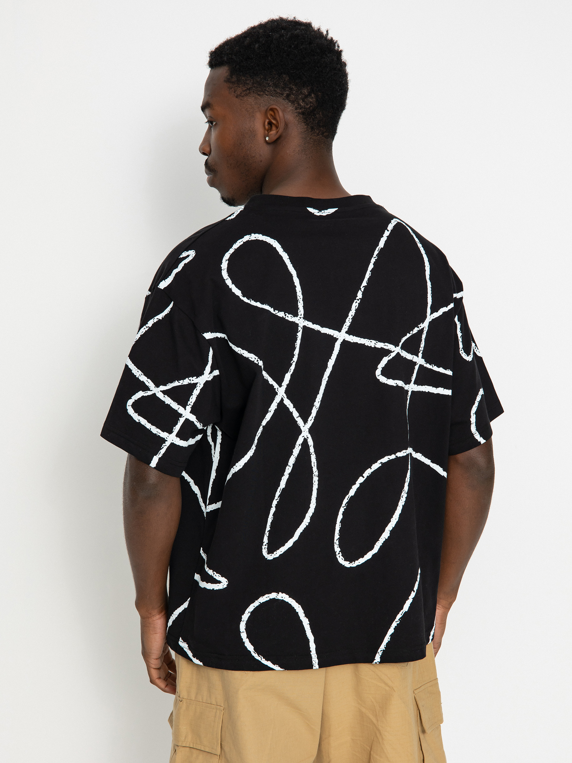 T-shirt Poetic Collective Doodle Pattern (black)
