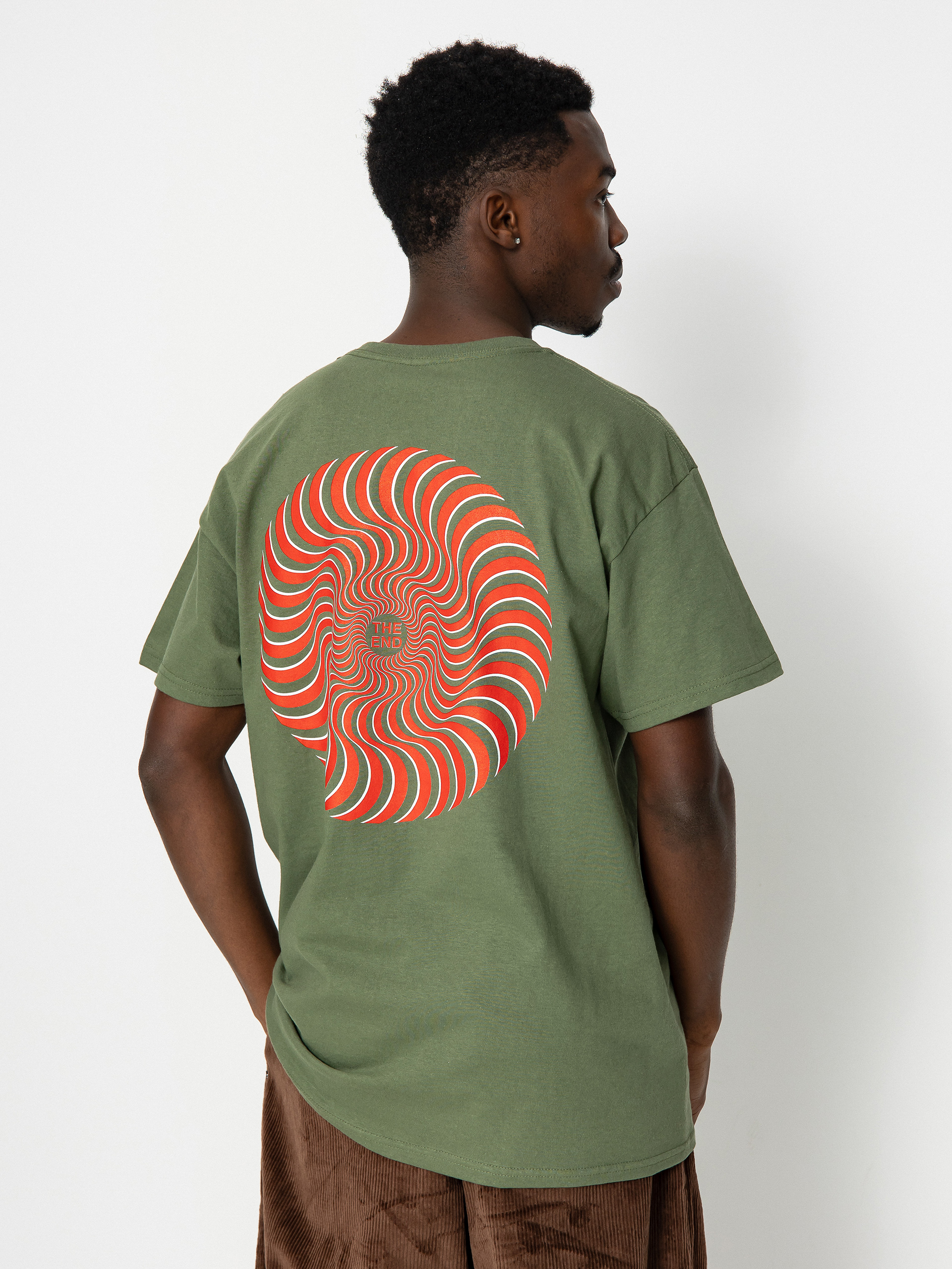 T-shirt Spitfire Classic Swirl Ovrl (military green)
