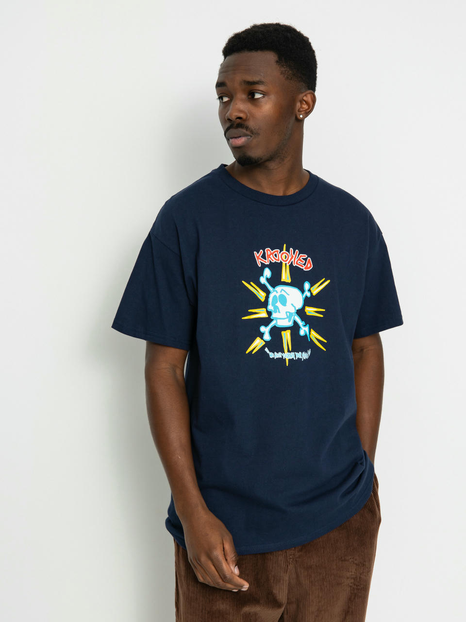 T-shirt Krooked Style (navy/multi)