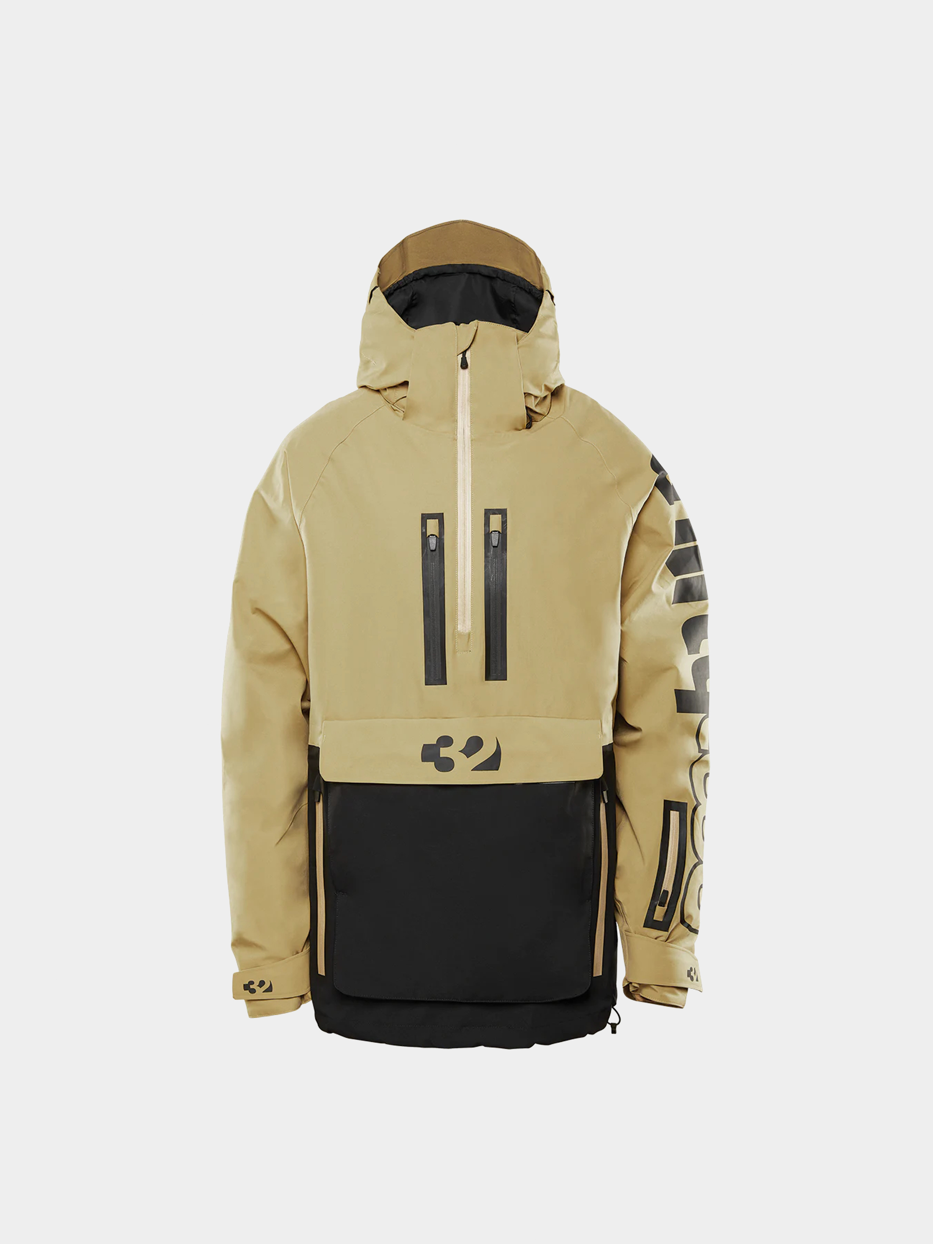 Męska Kurtka snowboardowa ThirtyTwo Light Anorak (black/tan)