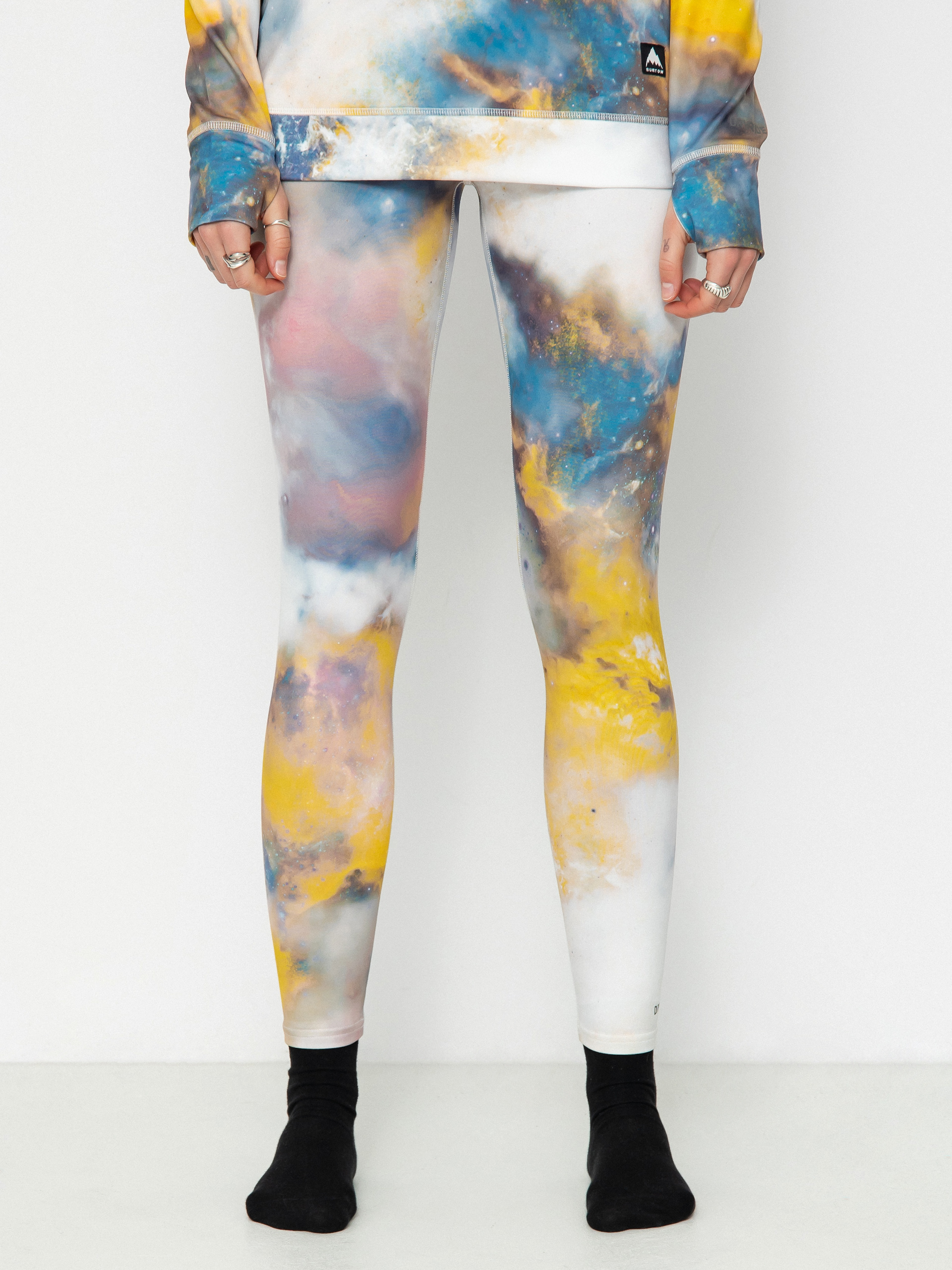 Damskie Legginsy Burton Midweight Base Layer (stout white voyager)