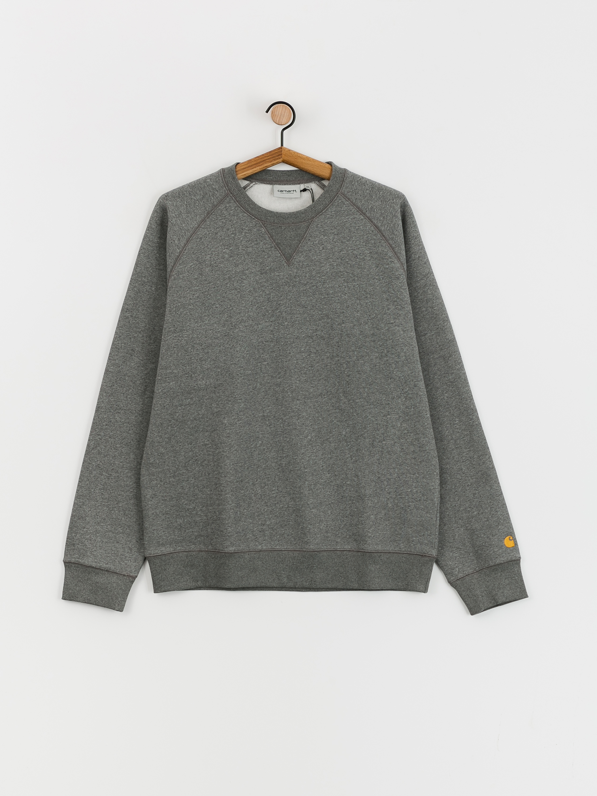 Bluza Carhartt WIP Chase (dark grey heather/gold)