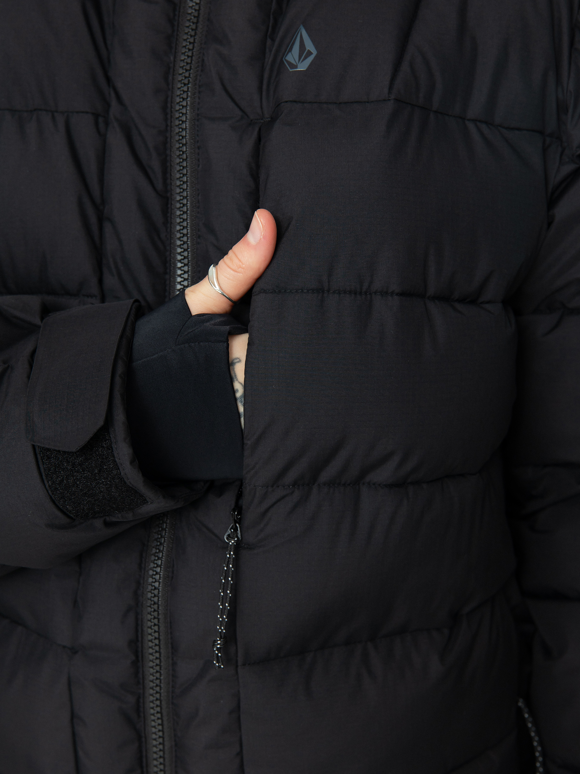 Damska Kurtka snowboardowa Volcom Puffleup (black)