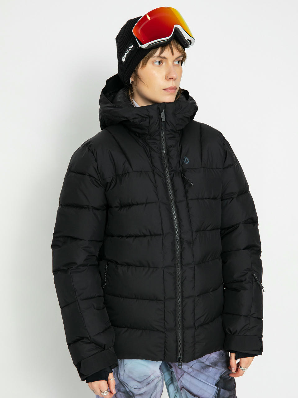 Kurtka snowboardowa Volcom Puffleup Wmn (black)