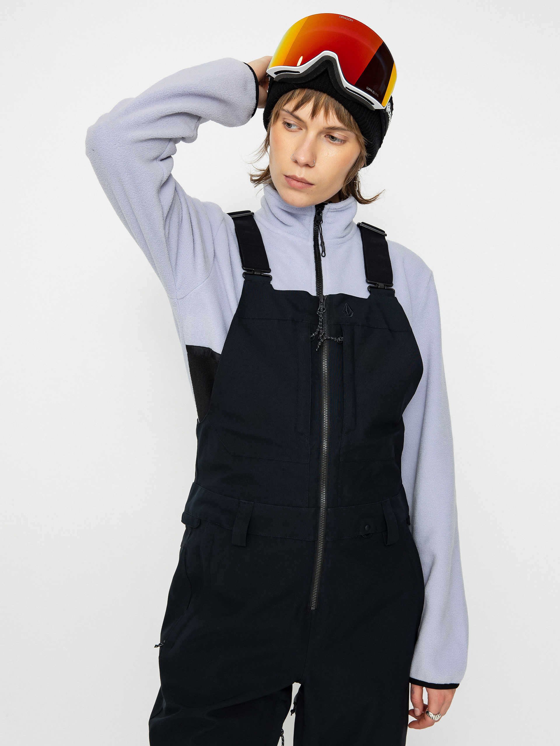 Damskie Spodnie snowboardowe Volcom Swift Bib Overall (black)