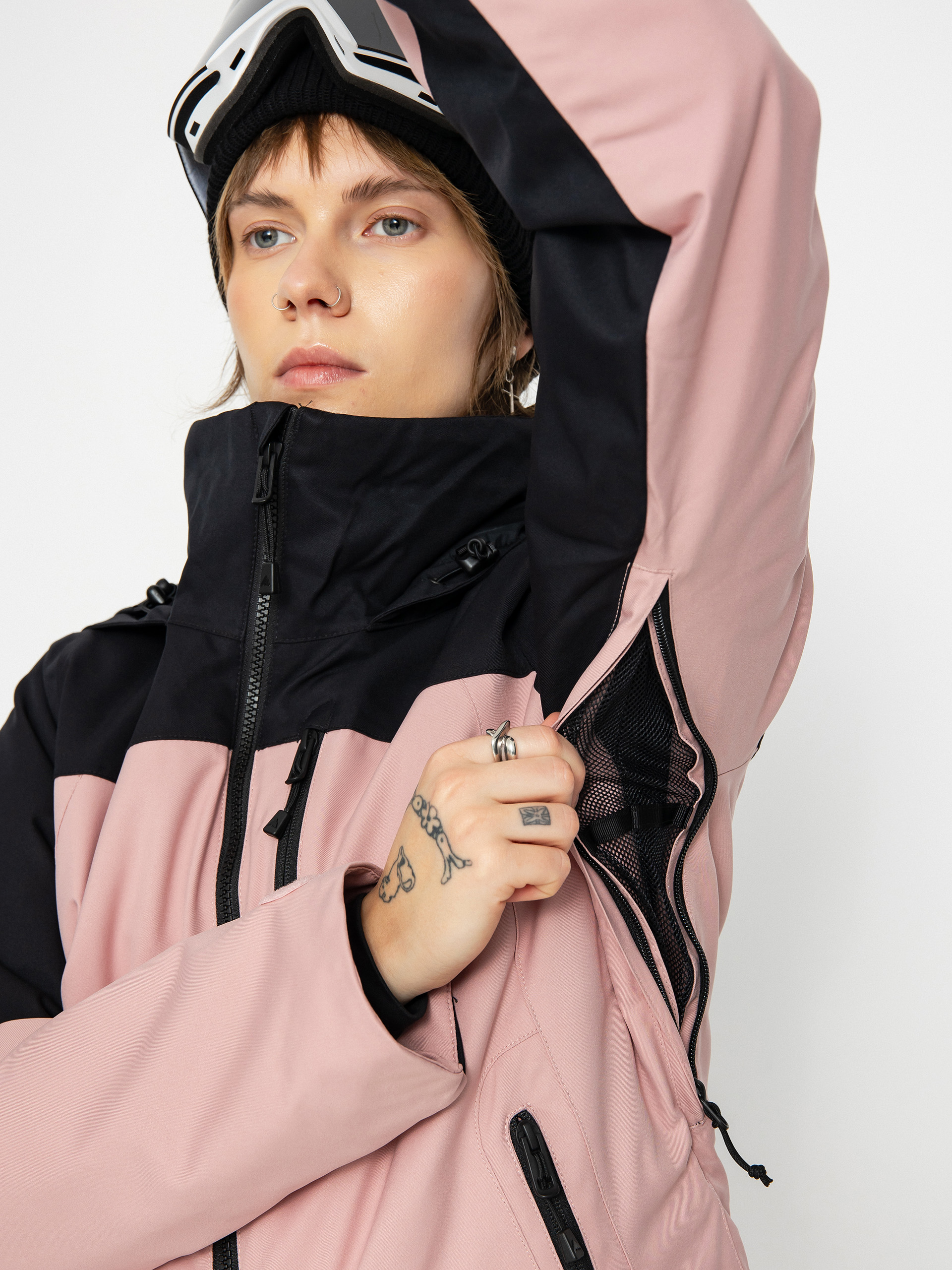 Damska Kurtka snowboardowa Burton Lelah (true black/powder blush)