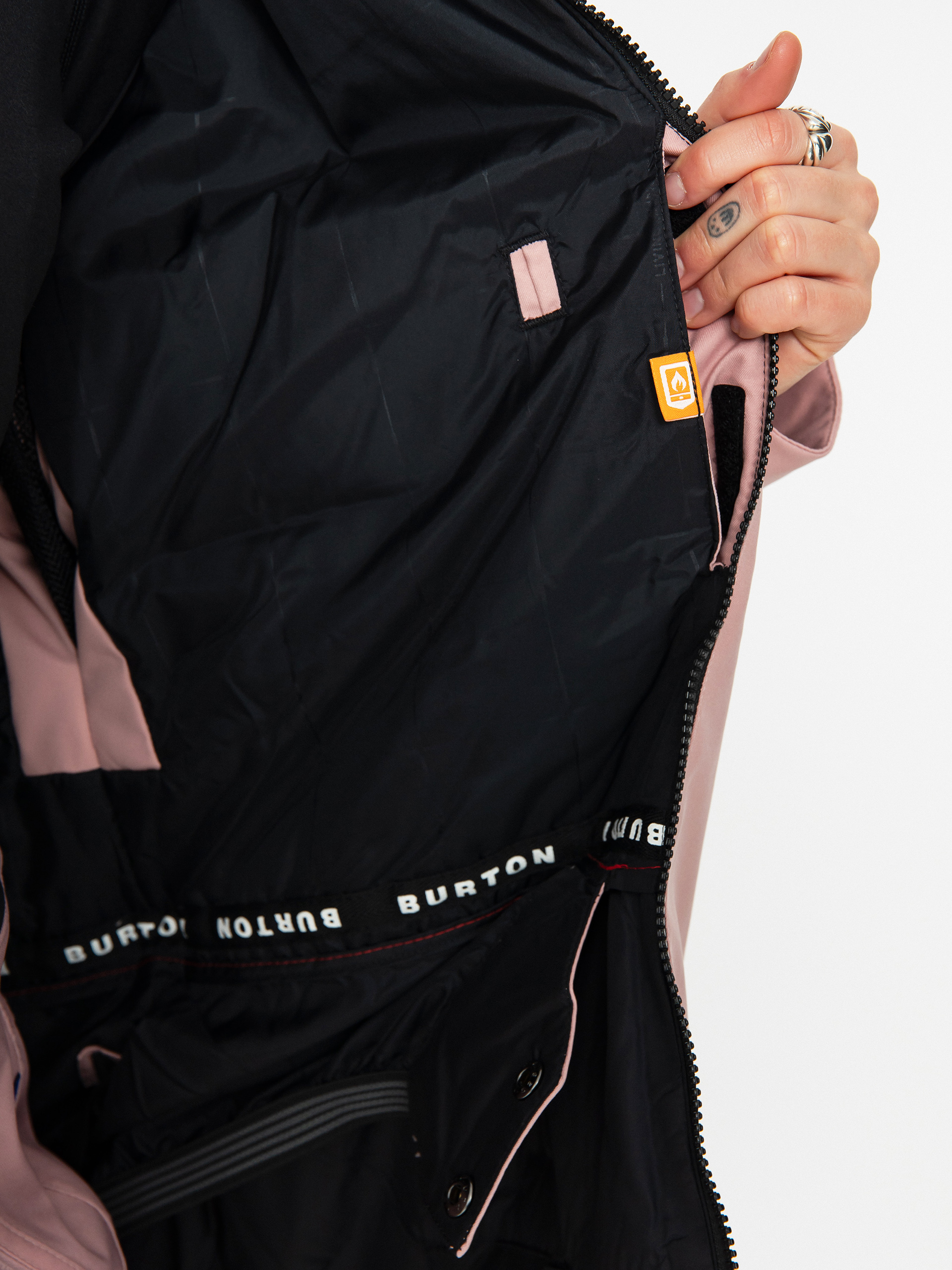 Damska Kurtka snowboardowa Burton Lelah (true black/powder blush)