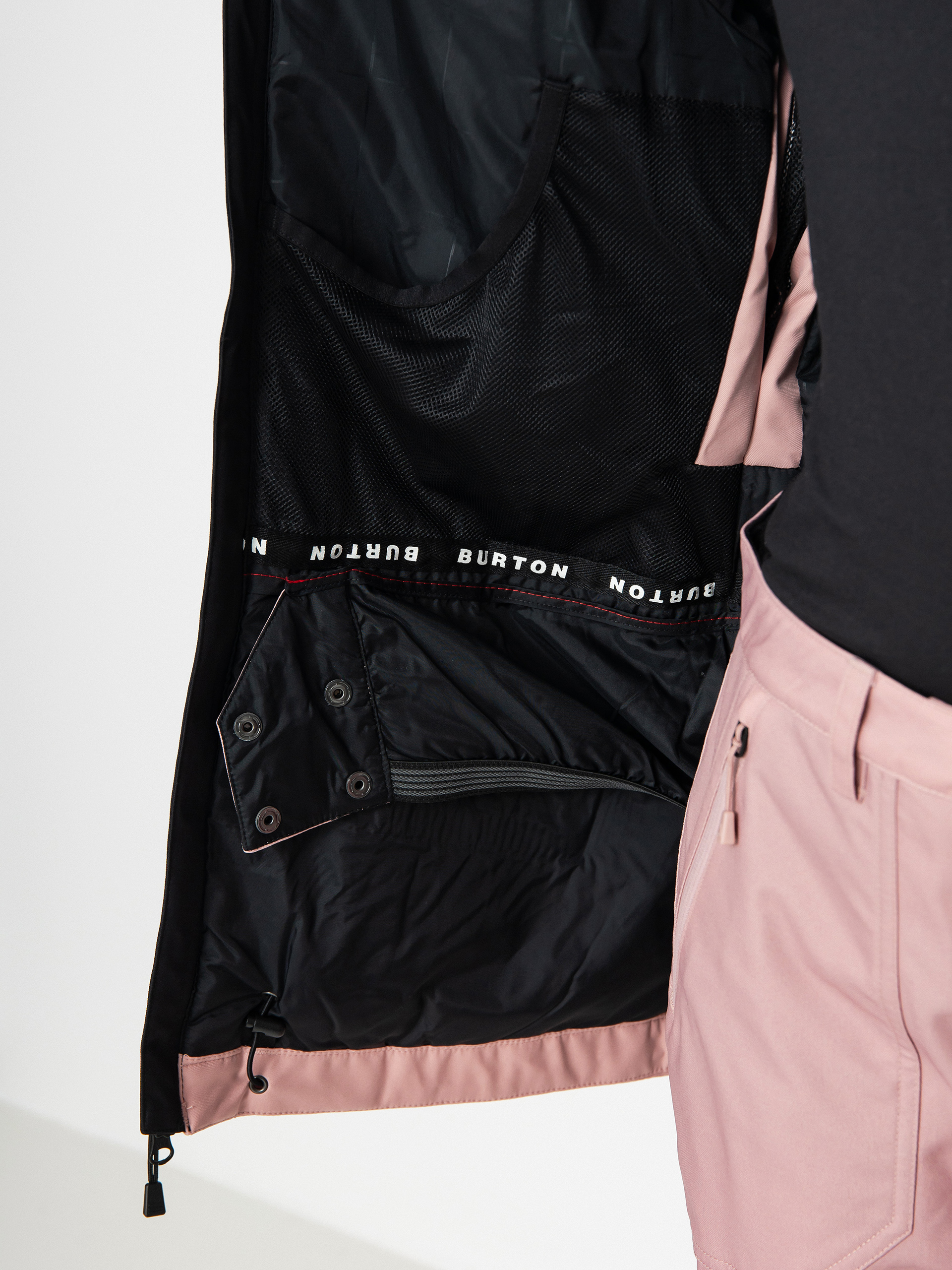 Damska Kurtka snowboardowa Burton Lelah (true black/powder blush)