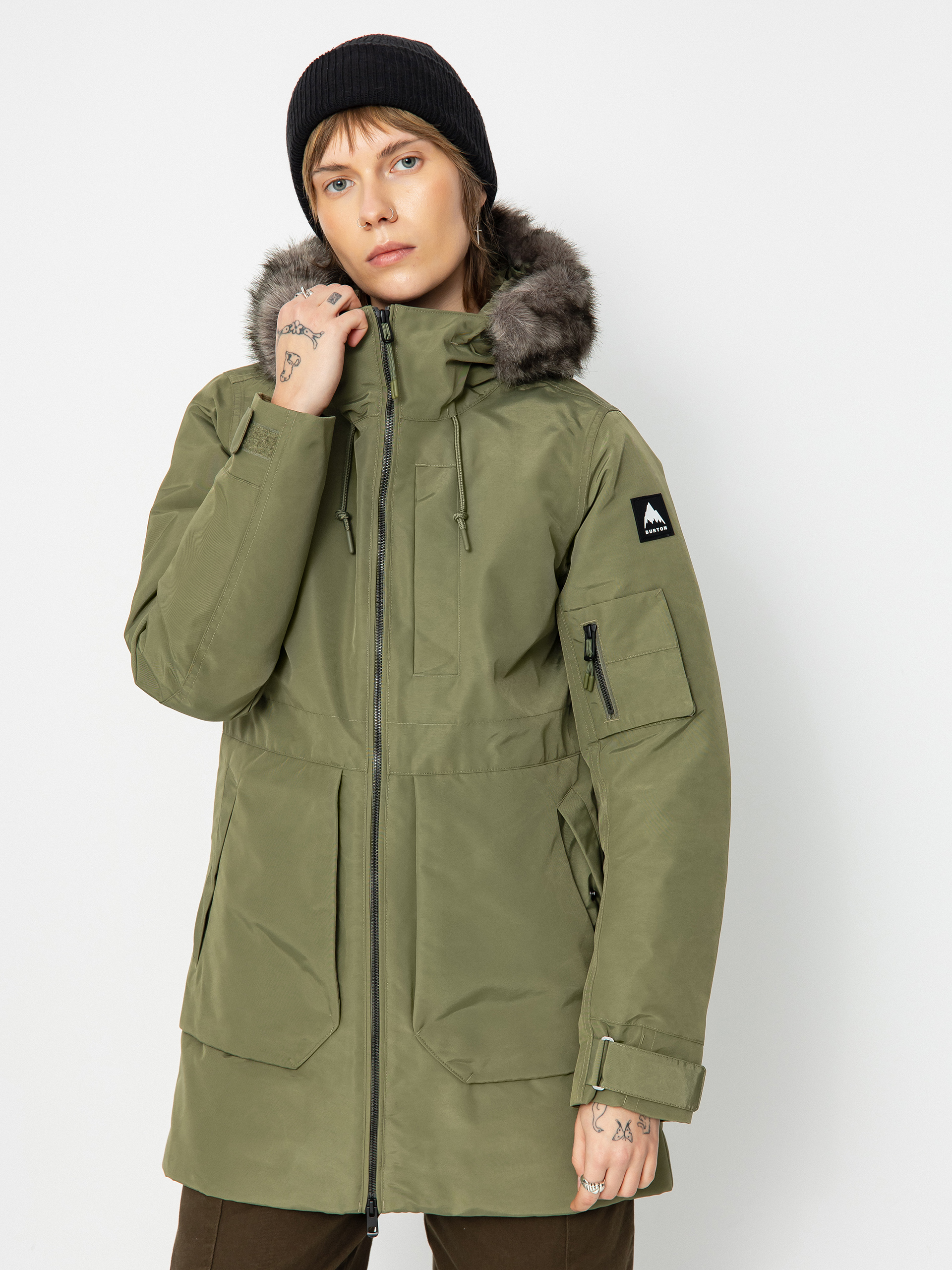 Kurtka snowboardowa Burton Saxton Parka Wmn (forest moss)