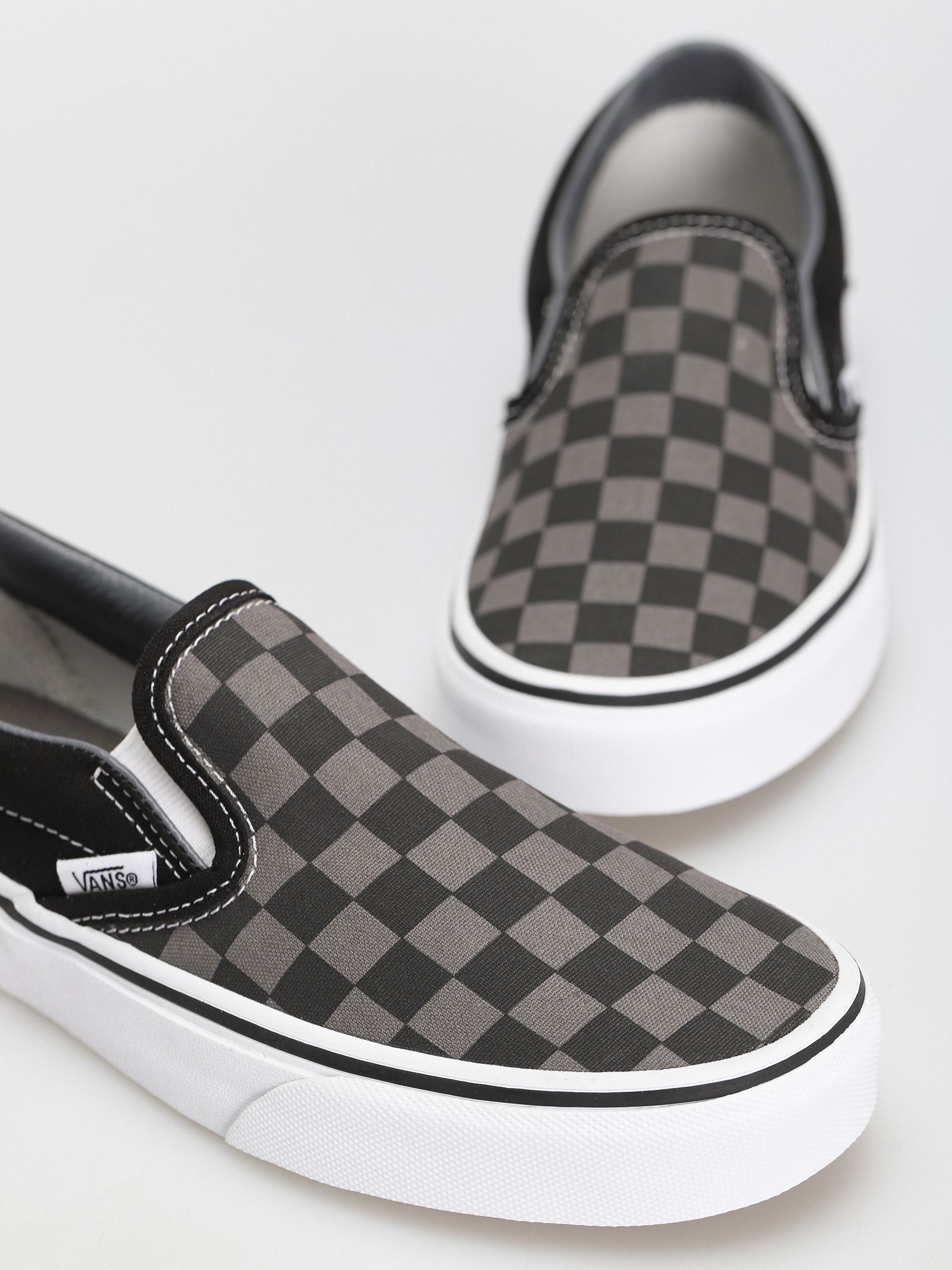 Buty Vans Classic Slip On (black/pewter checkerboard)