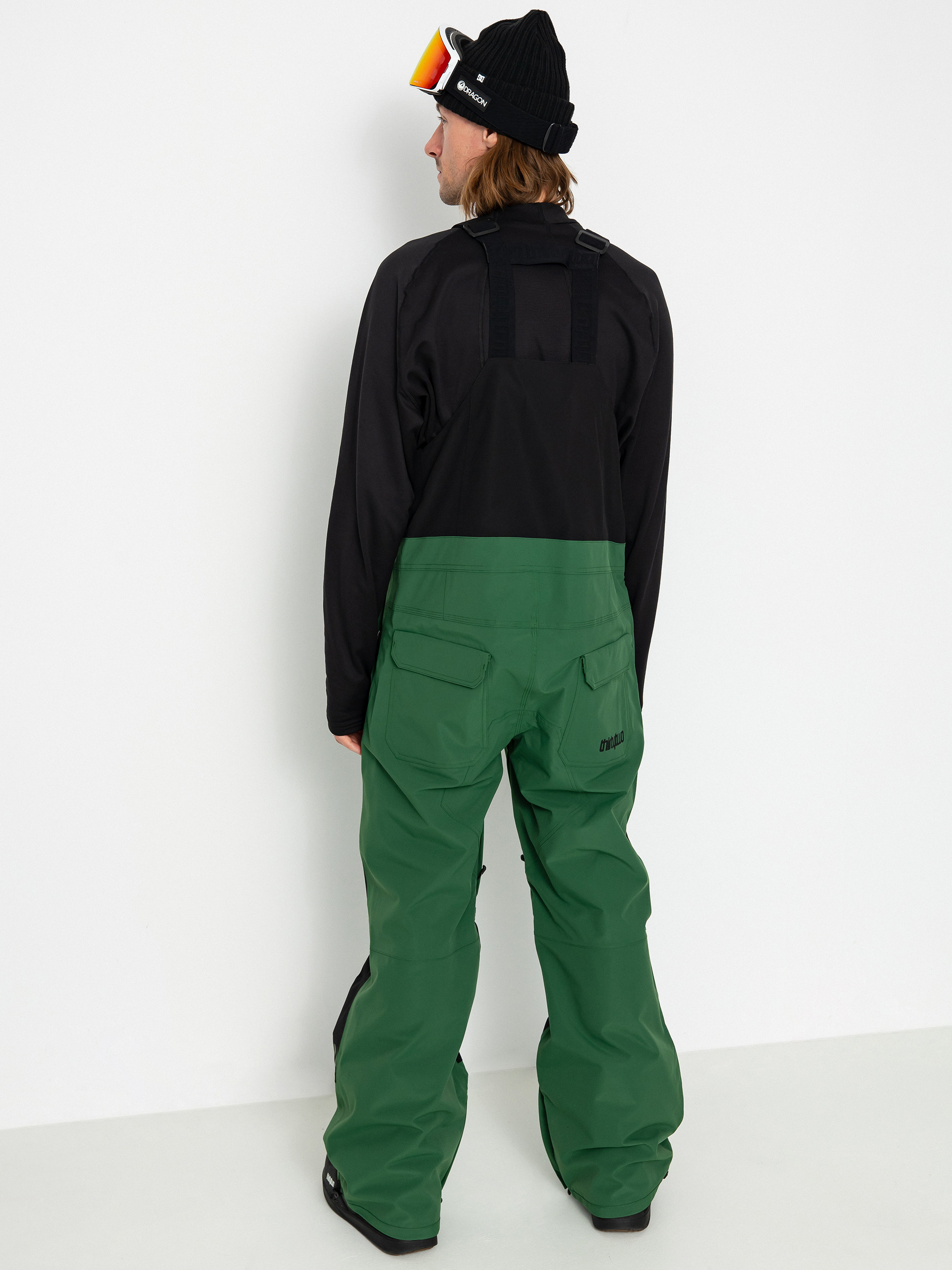 Męskie Spodnie snowboardowe ThirtyTwo Basement Bib (green)