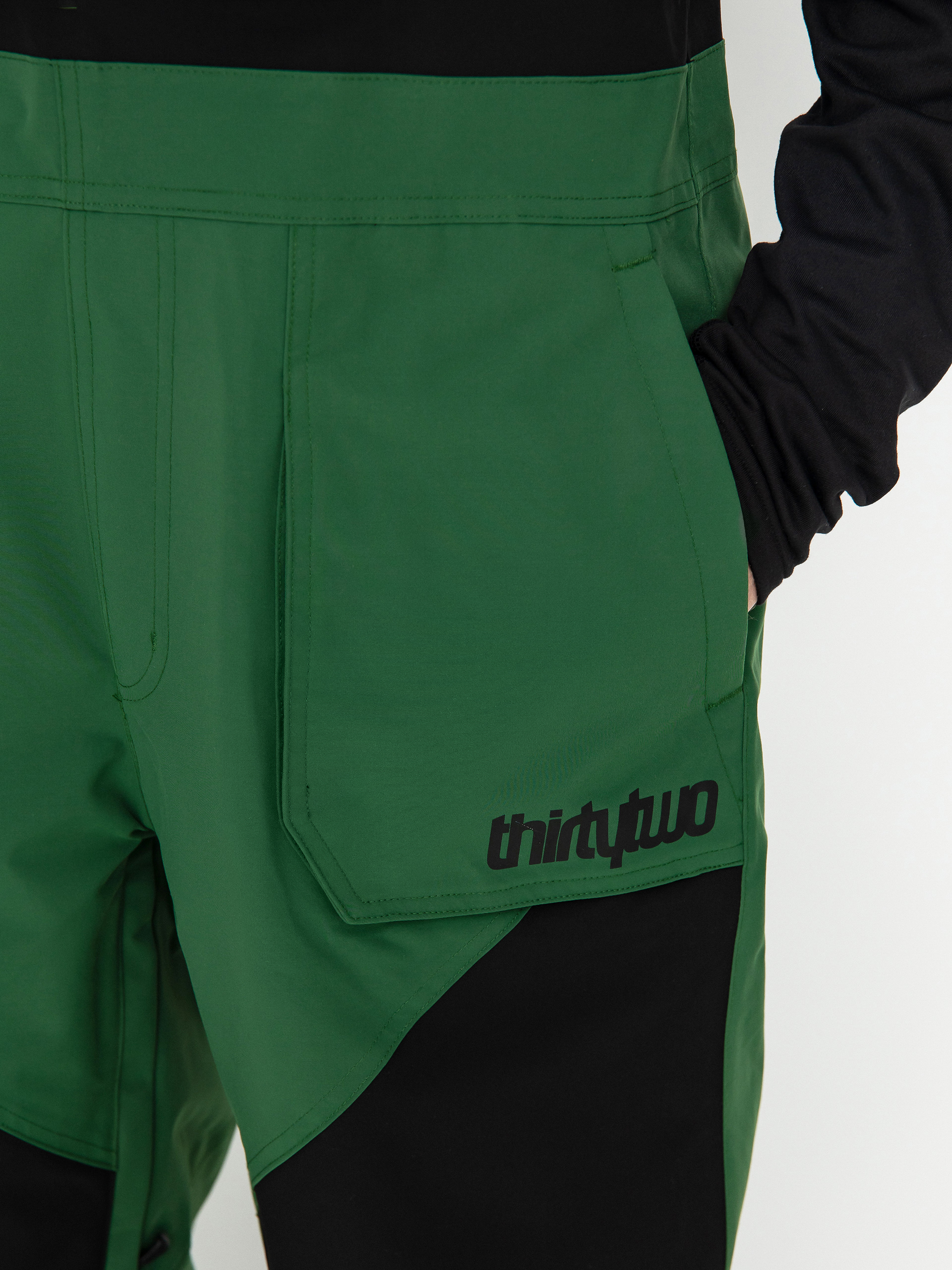 Męskie Spodnie snowboardowe ThirtyTwo Basement Bib (green)