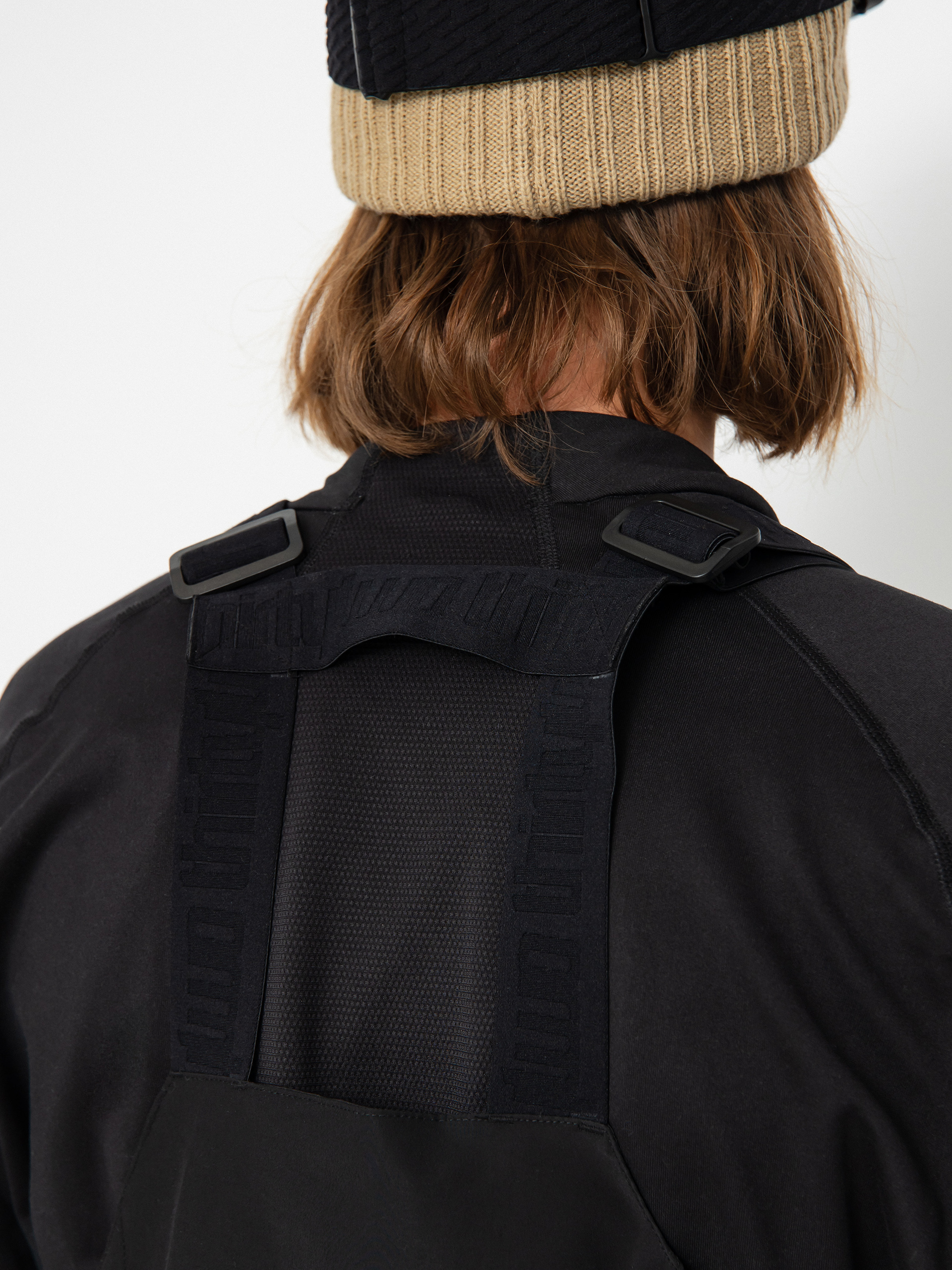 Męskie Spodnie snowboardowe ThirtyTwo Basement Bib (black/tan)