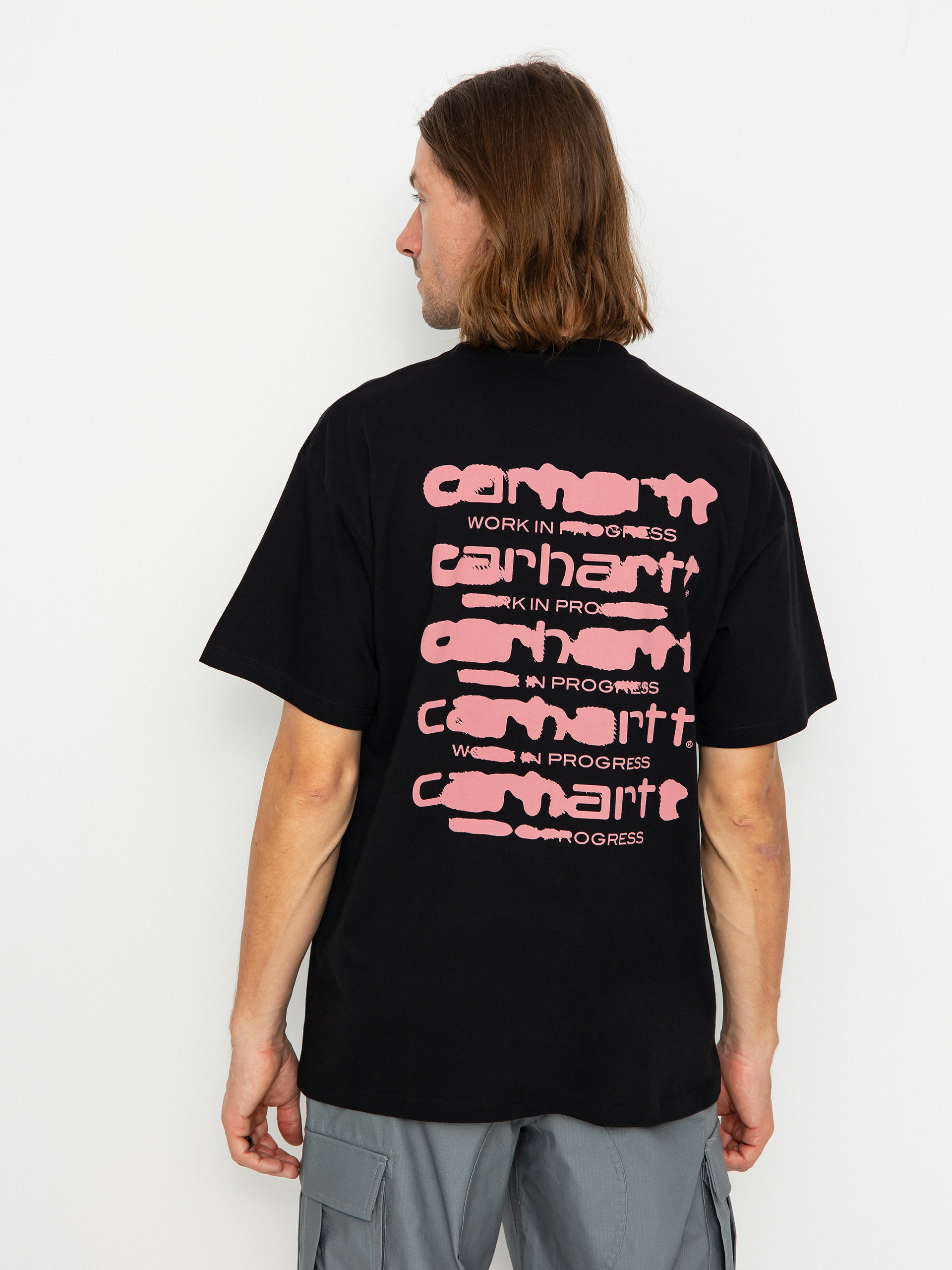 T-shirt Carhartt WIP Ink Bleed (black/pink)