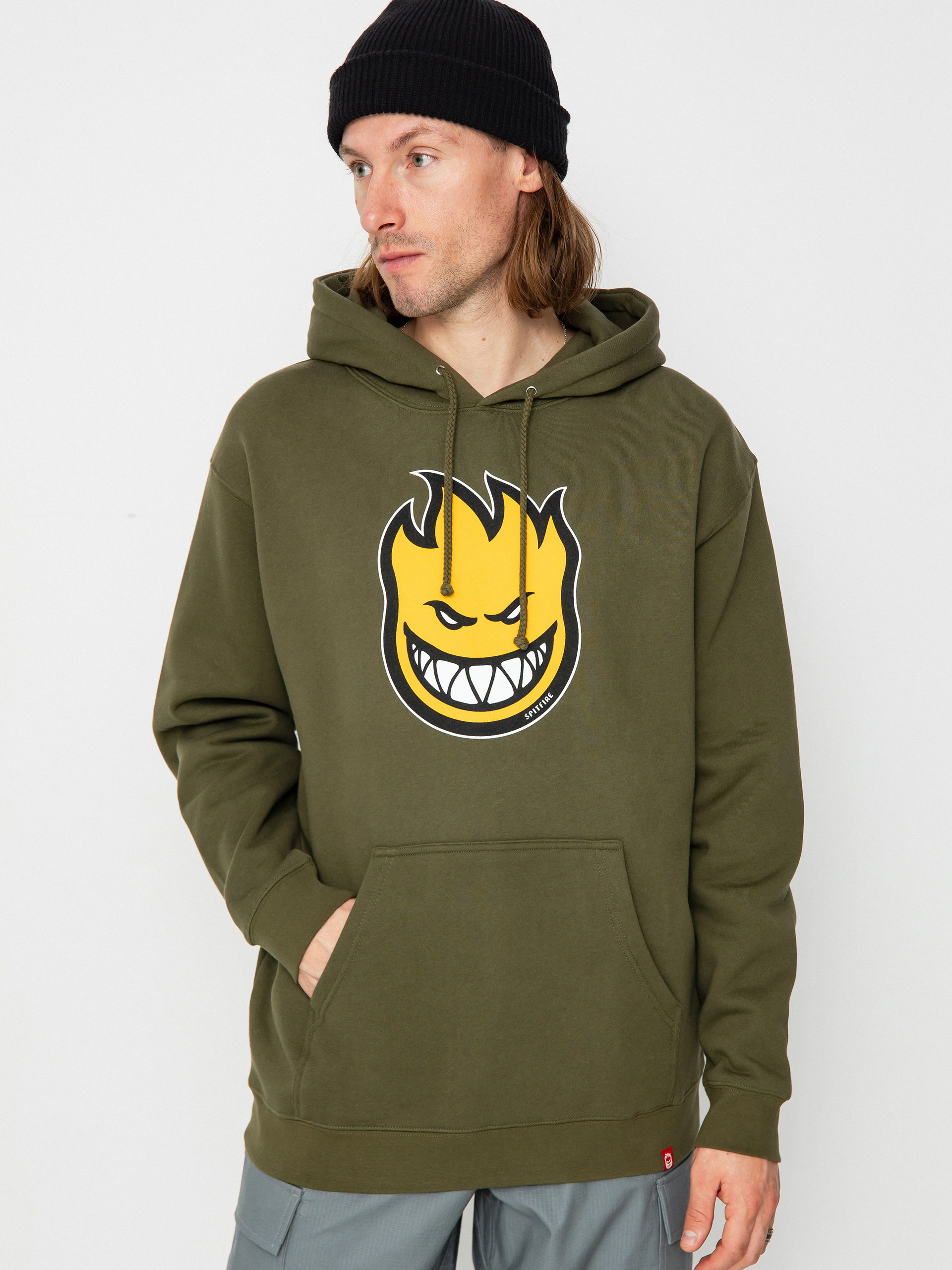 Bluza z kapturem Spitfire Bghd Fl HD (army green/gold/black)