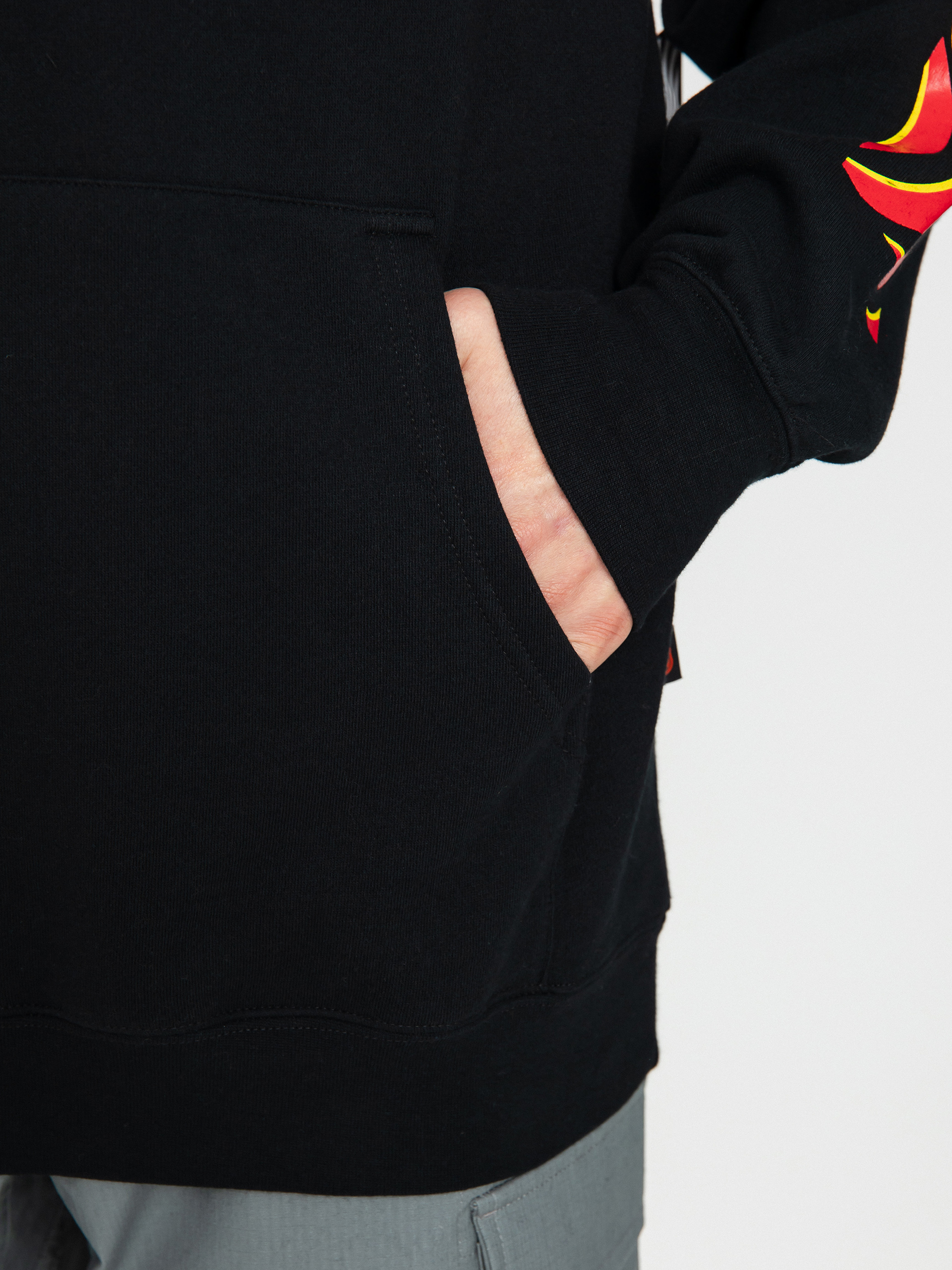 Bluza z kapturem Spitfire Cls Swr Ovrl Sl HD (black/red)