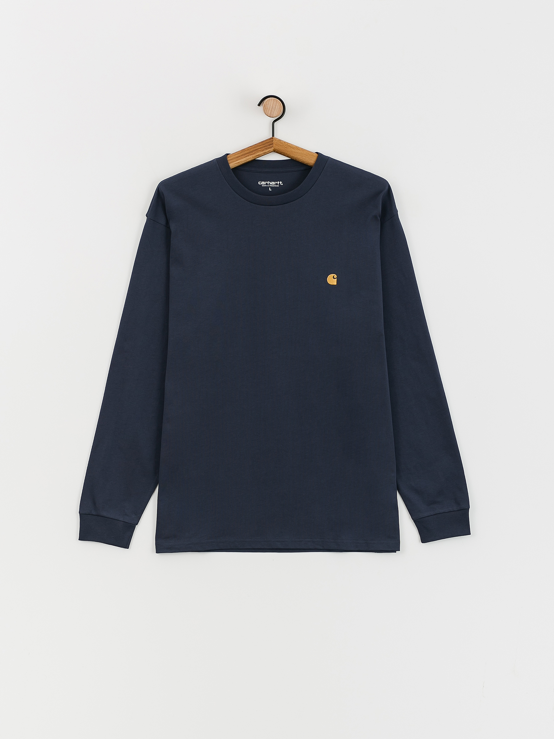Longsleeve Carhartt WIP Chase (blue/gold)