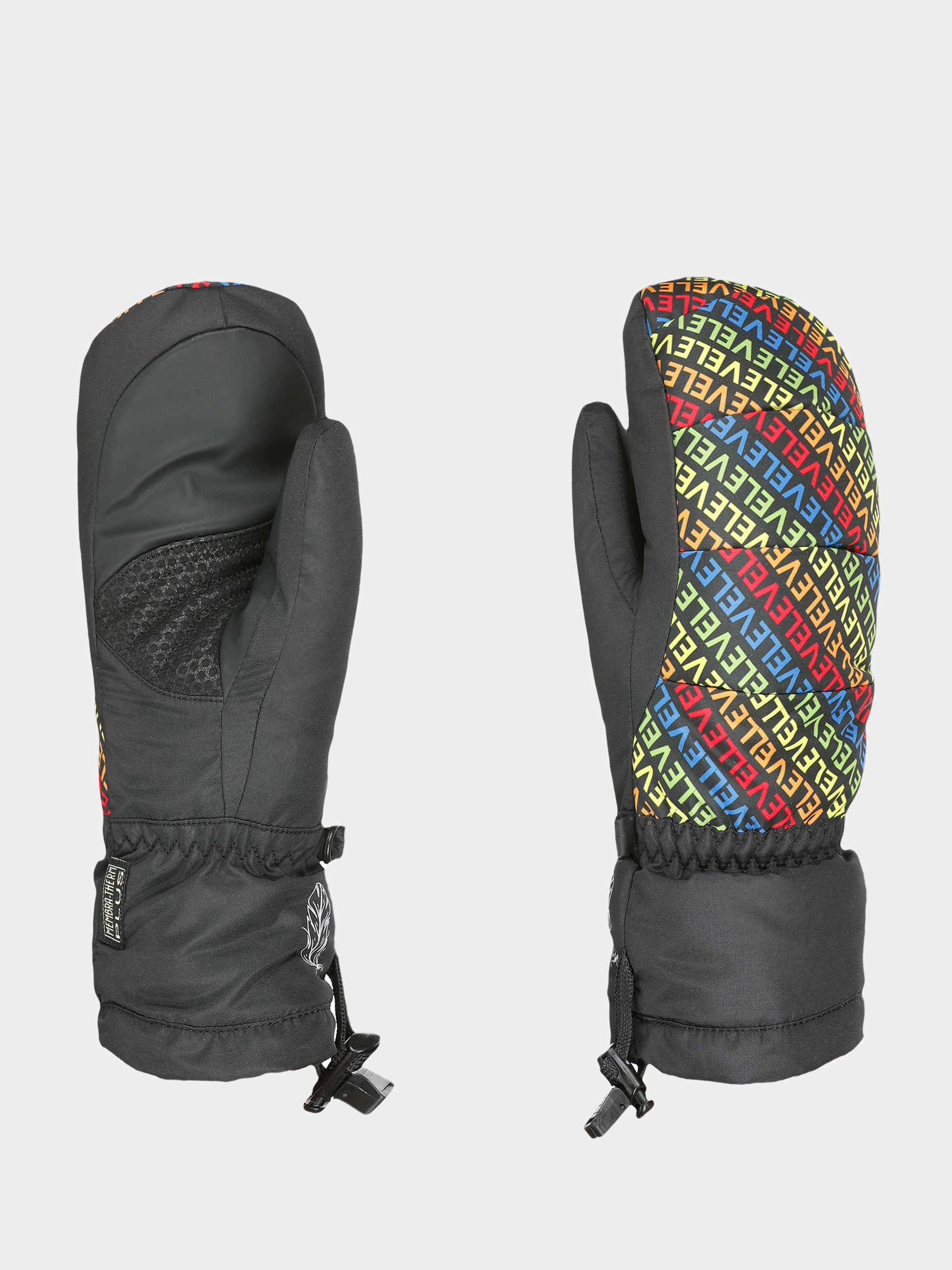 Ru0119kawice Level Rainbow Down Jr Mitt JR (logos)
