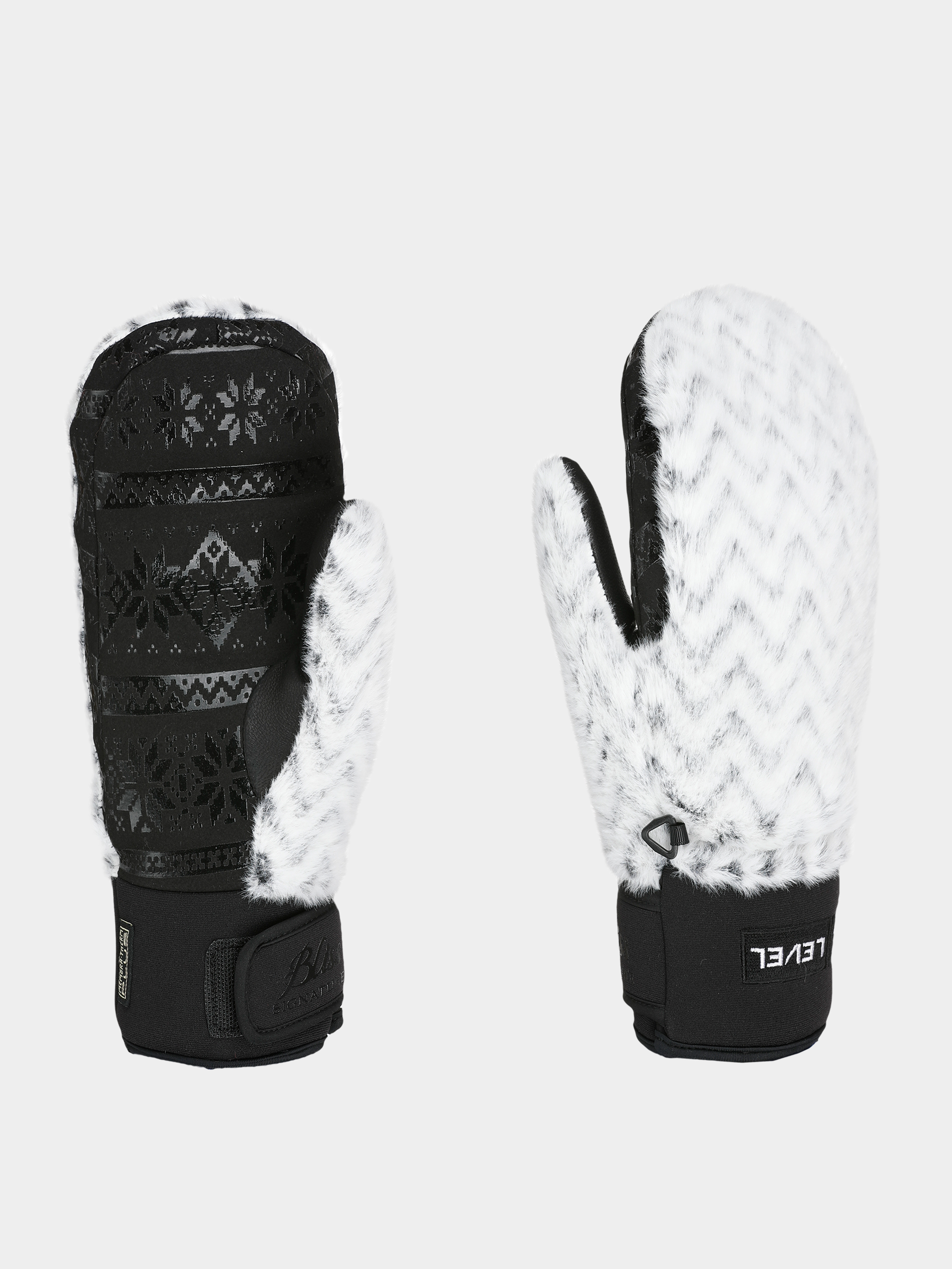 Ru0119kawice Level Siberian Mitt Wmn (black/white)