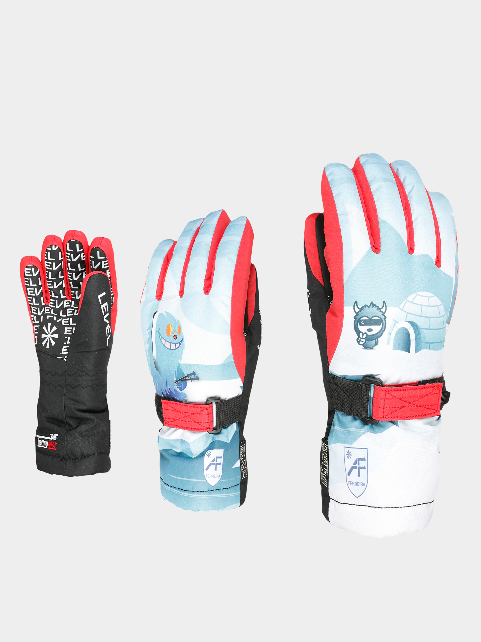 Rękawice Level Junior JR (light blue)
