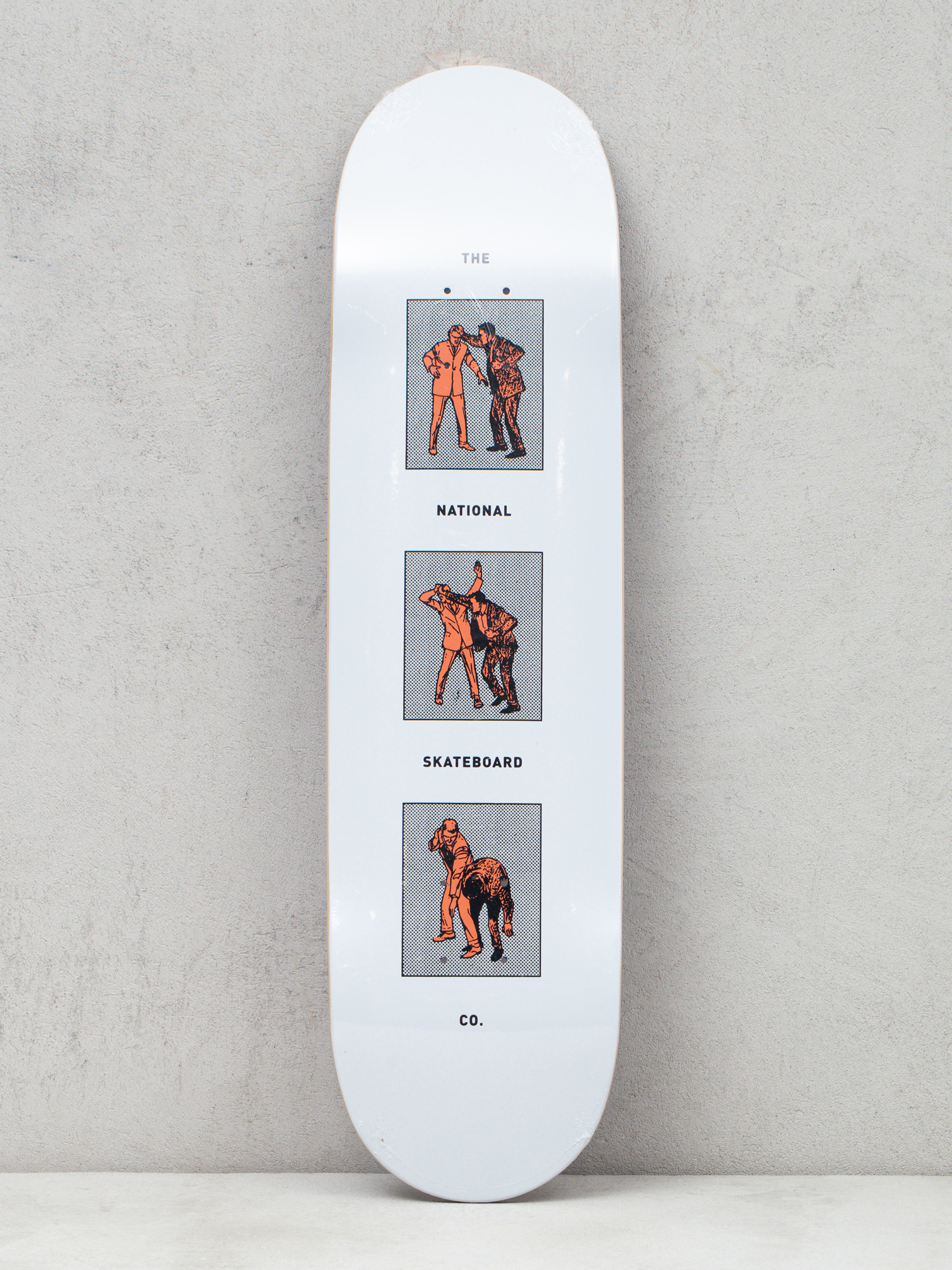 Deck The National Skateboard Co Office Politics (white)