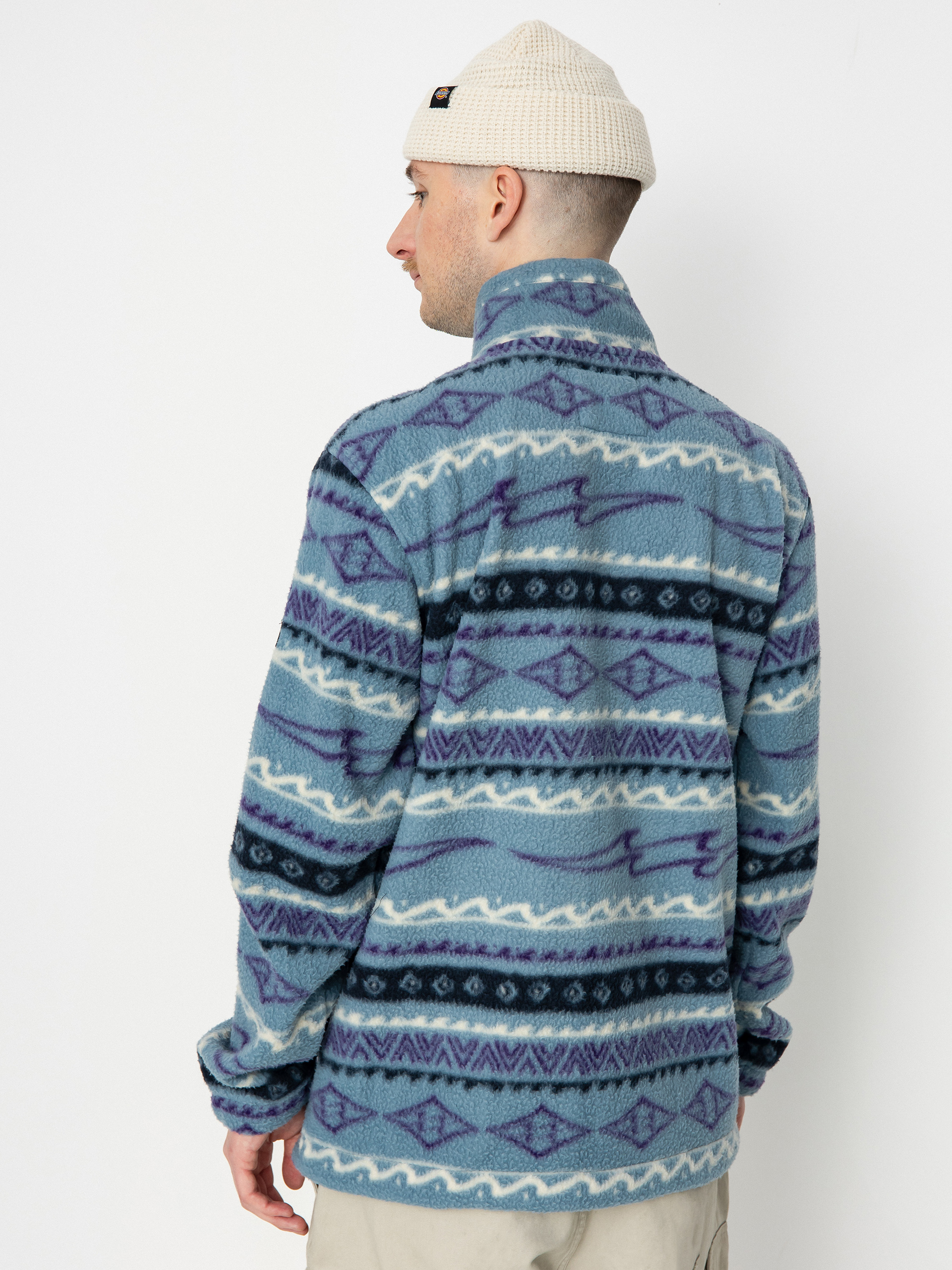 Męski Polar Billabong Boundary Mock Neck (washed blue)