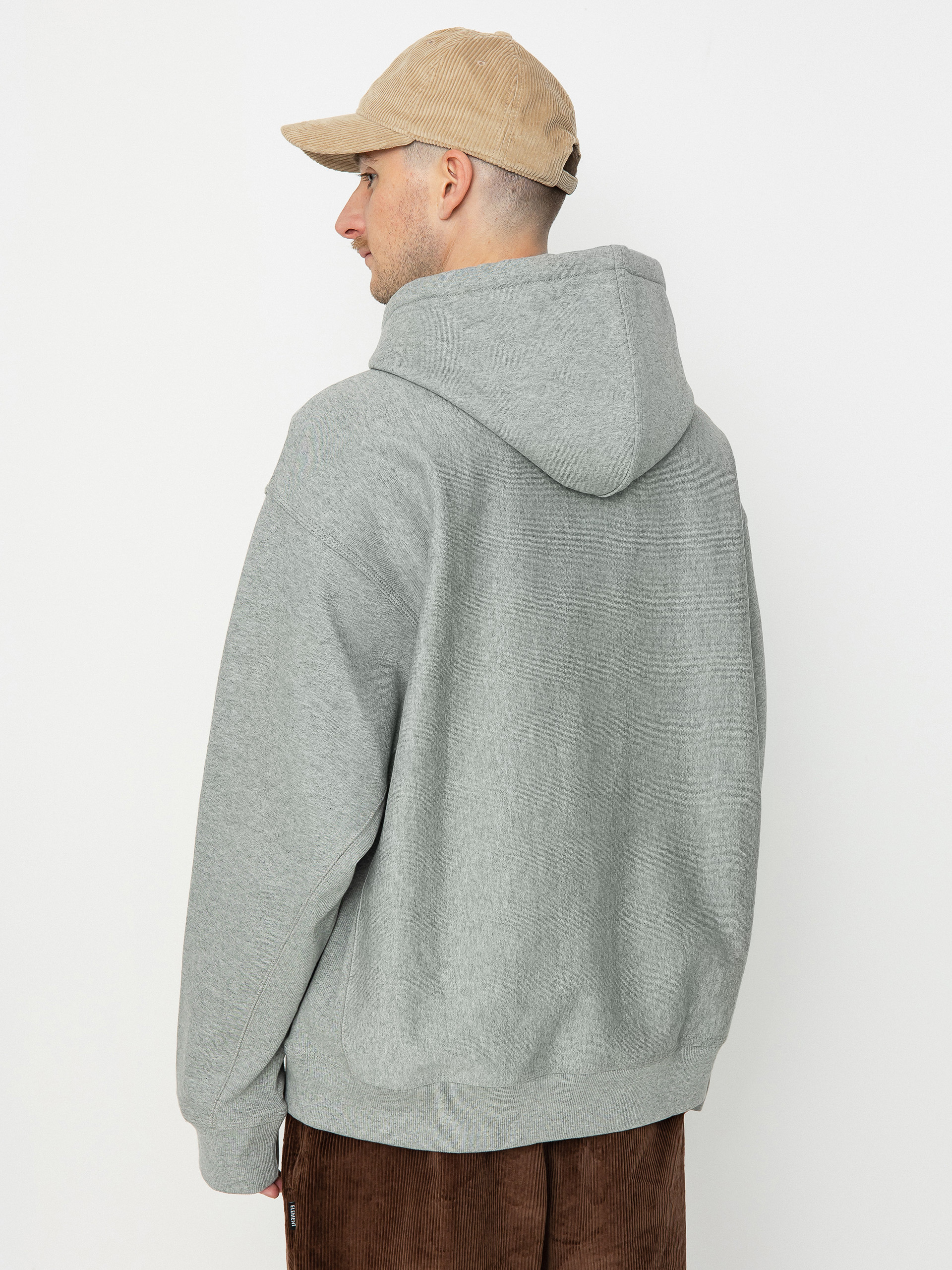 Bluza z kapturem Carhartt WIP American Script HD (grey heather)