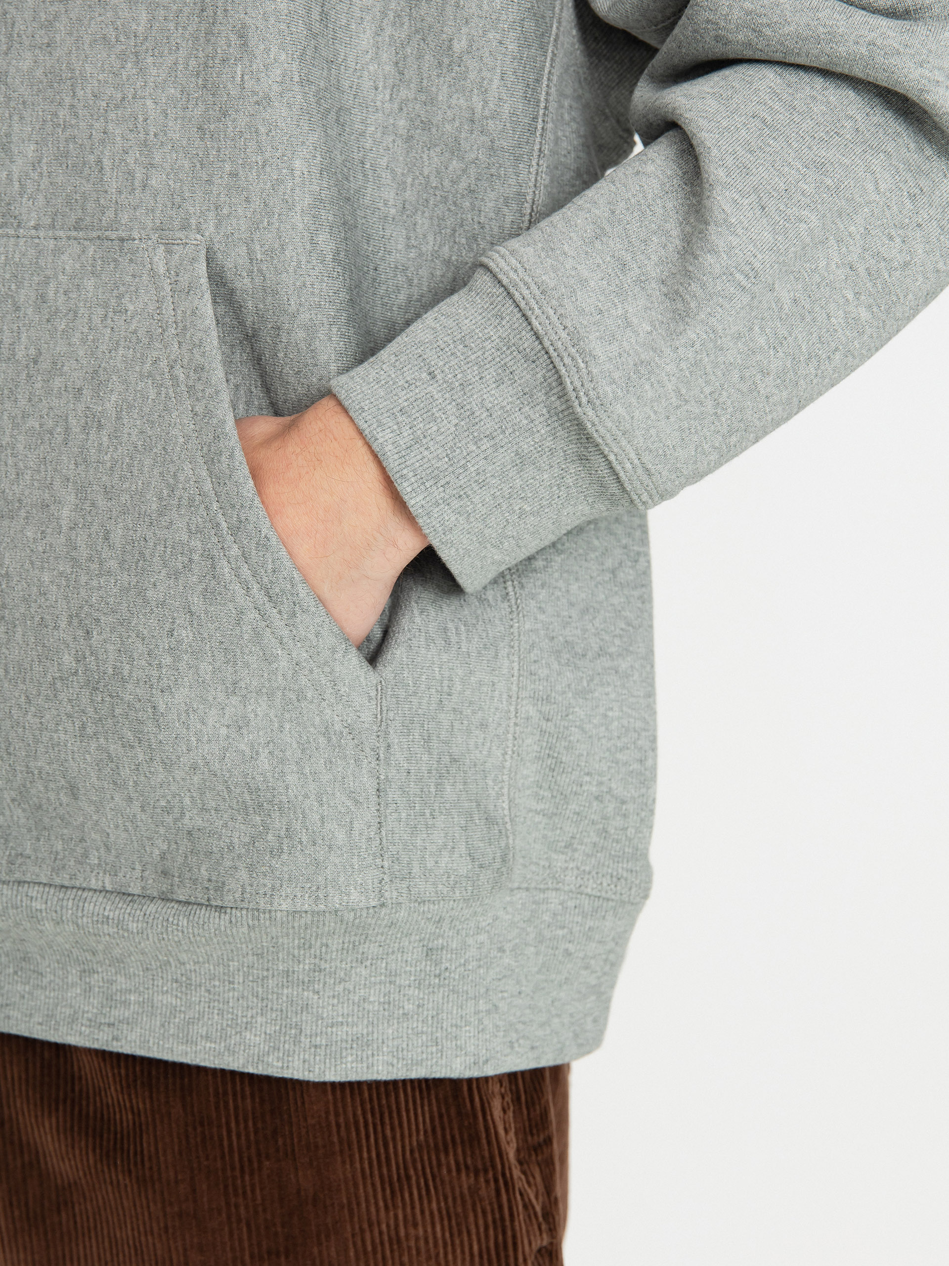 Bluza z kapturem Carhartt WIP American Script HD (grey heather)