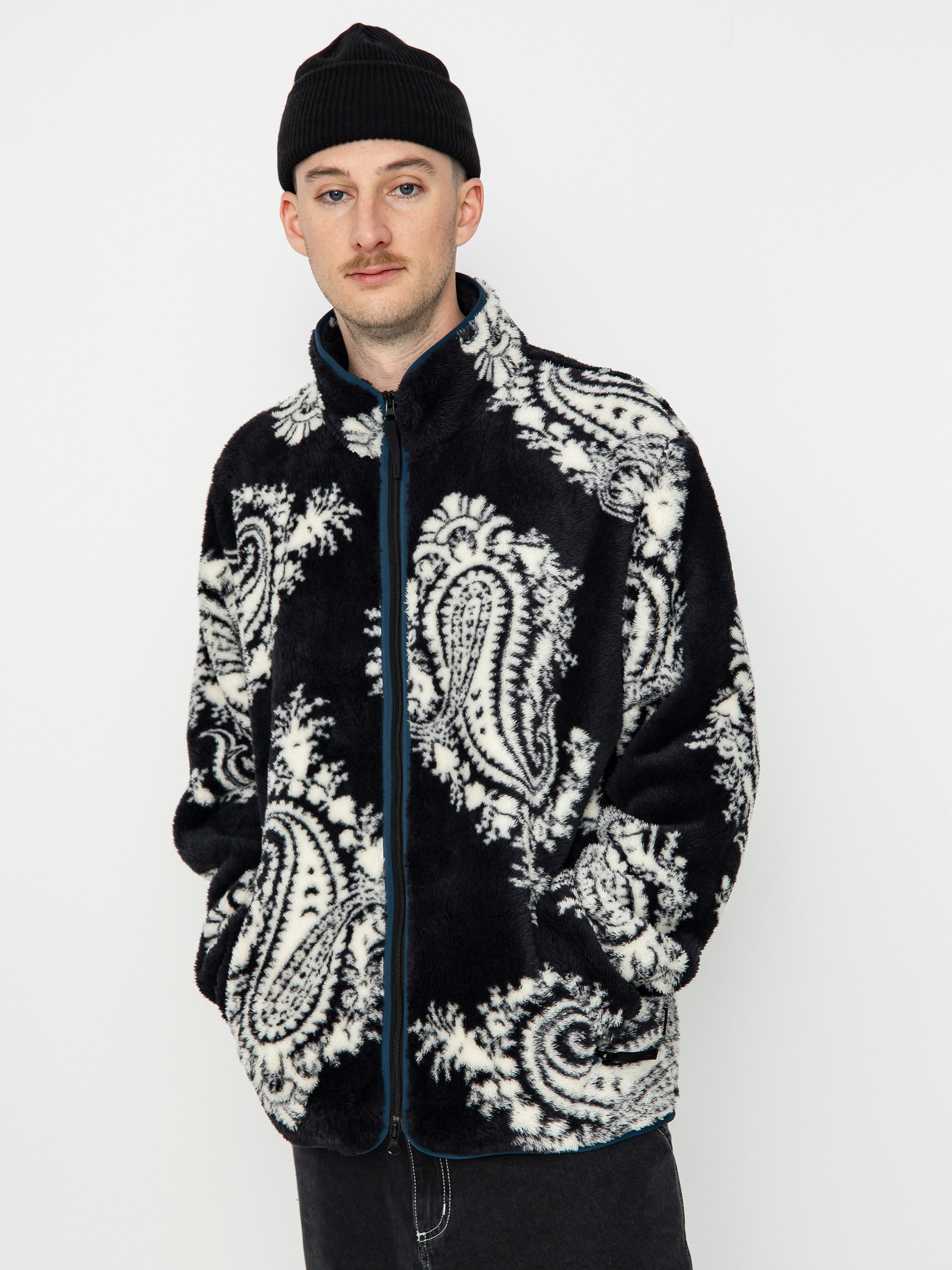 Męski Polar Carhartt WIP Jebson (paisley big print black/squid)