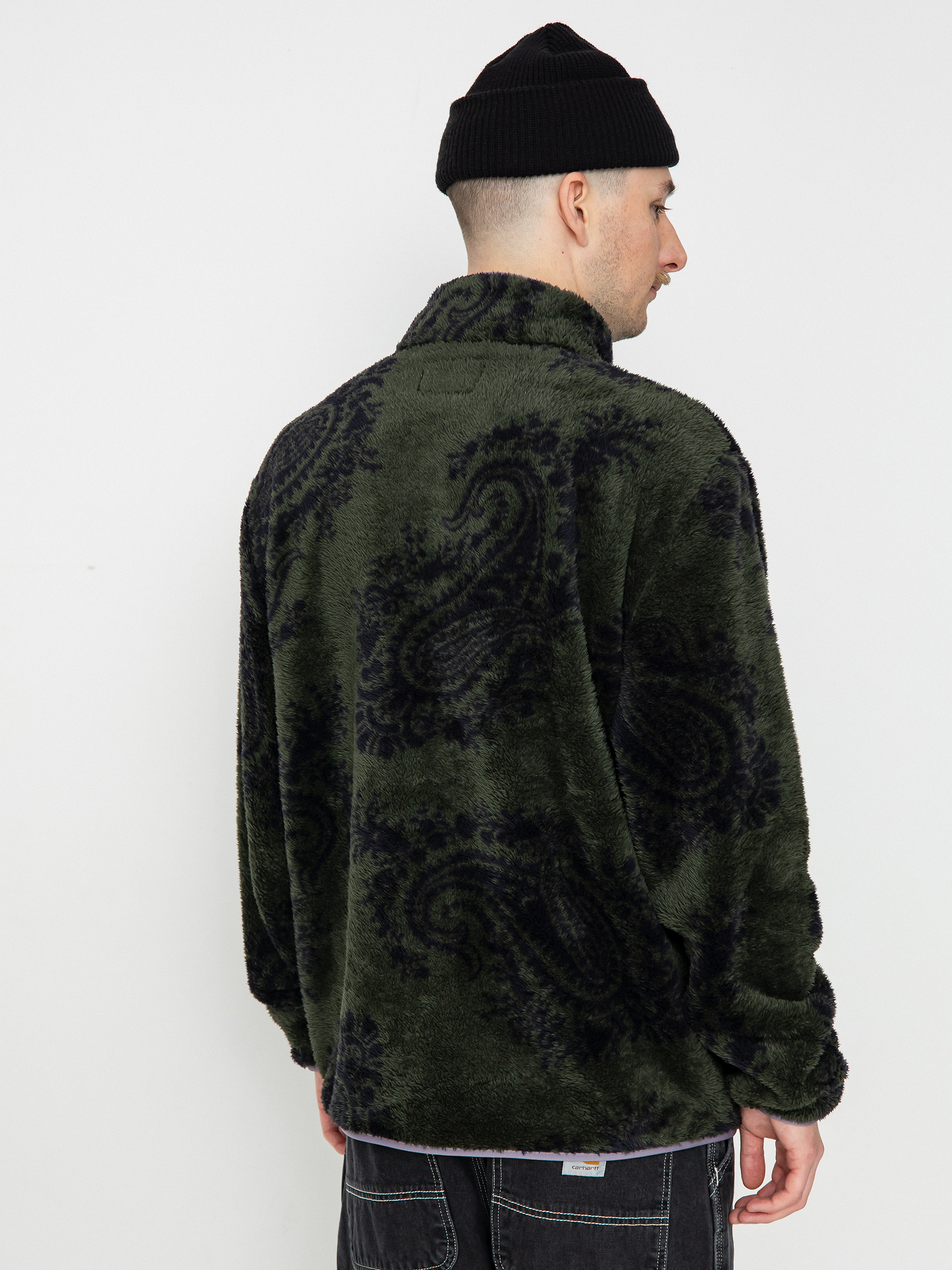 Męski Polar Carhartt WIP Jebson (paisley big print plant/glassy purple)