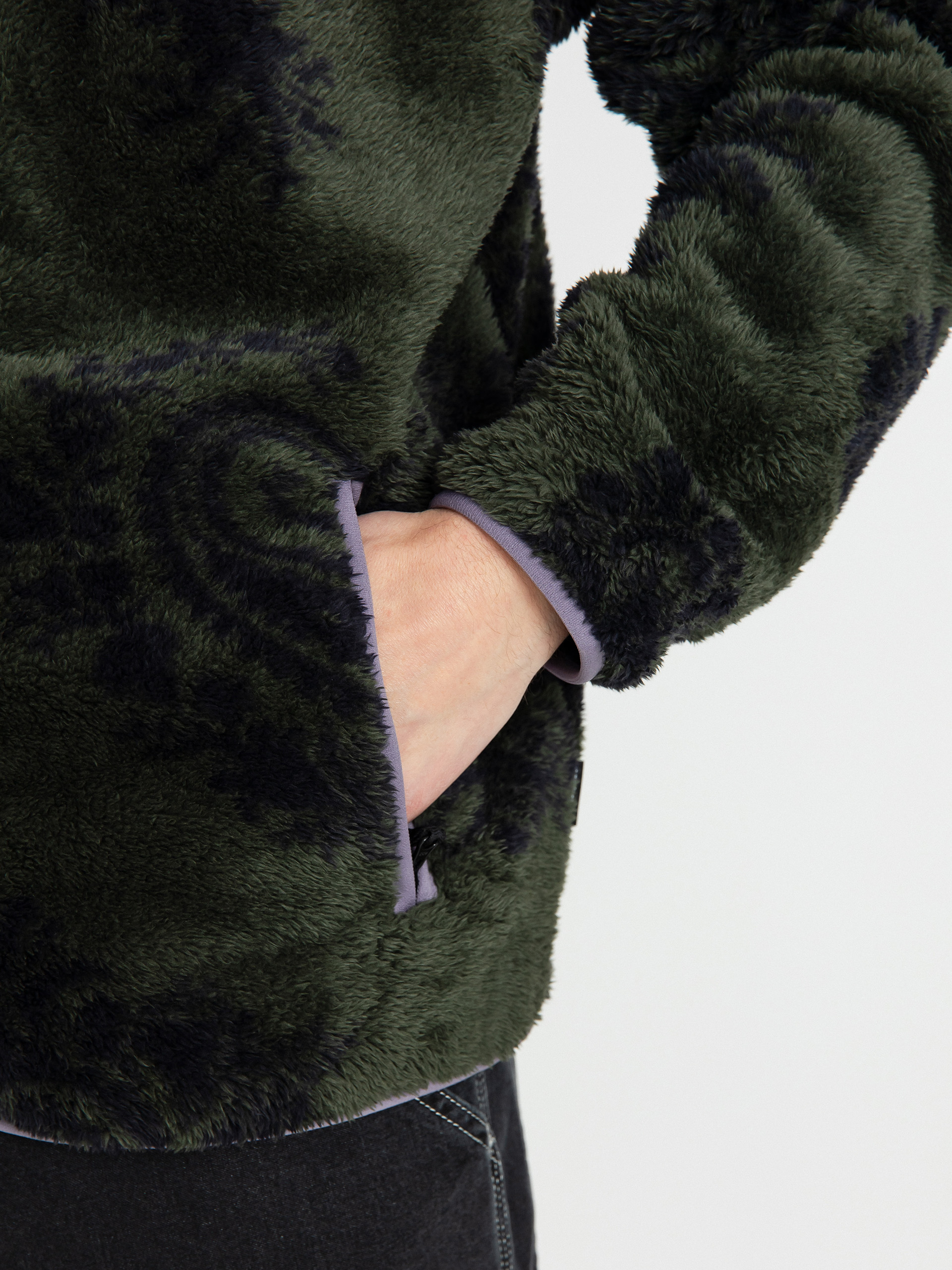 Męski Polar Carhartt WIP Jebson (paisley big print plant/glassy purple)