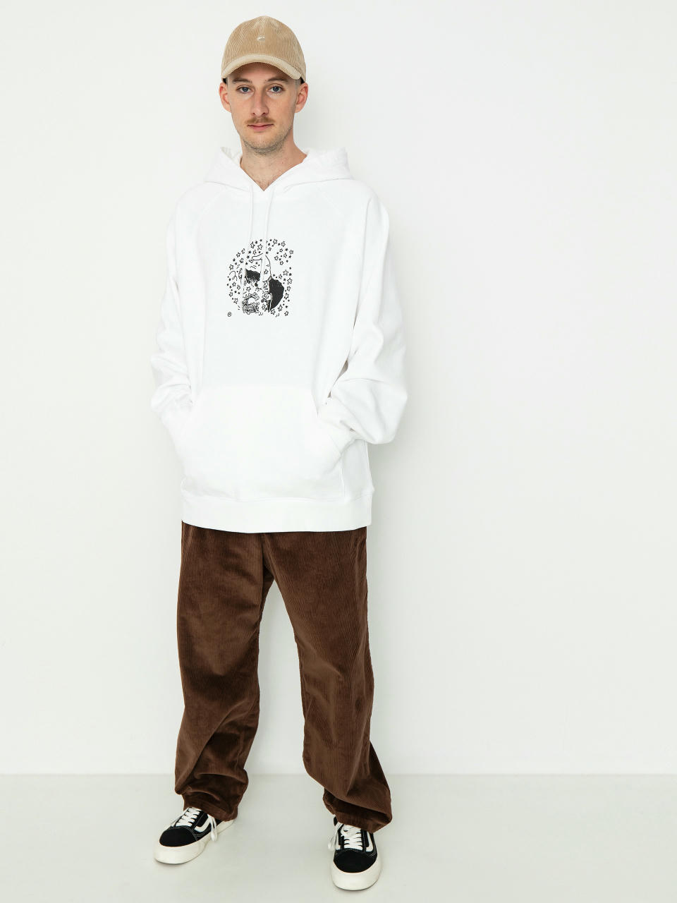 Bluza z kapturem Carhartt WIP Hocus Pocus HD (white/black)