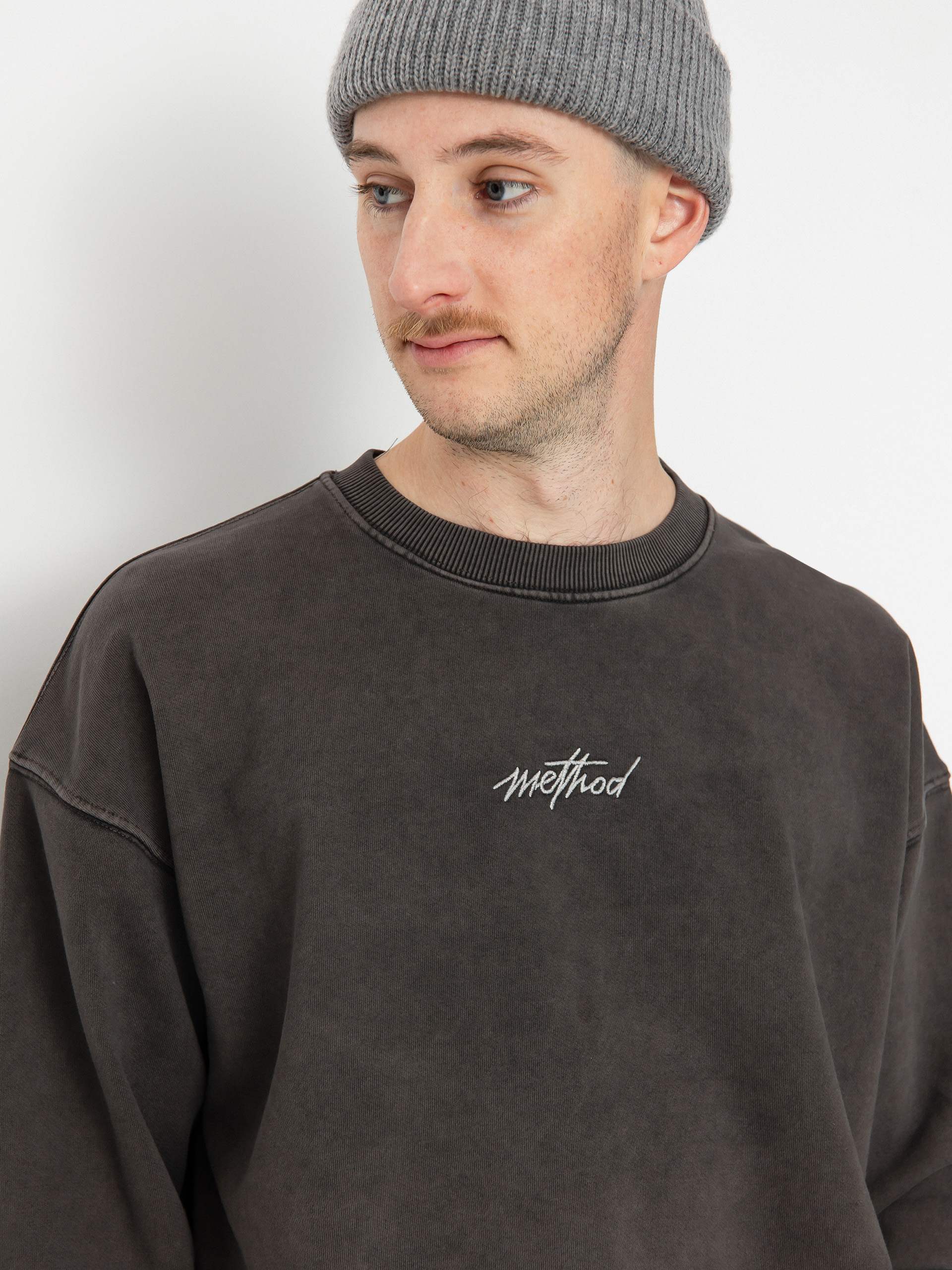 Bluza Method Signature Crew (washed brown)