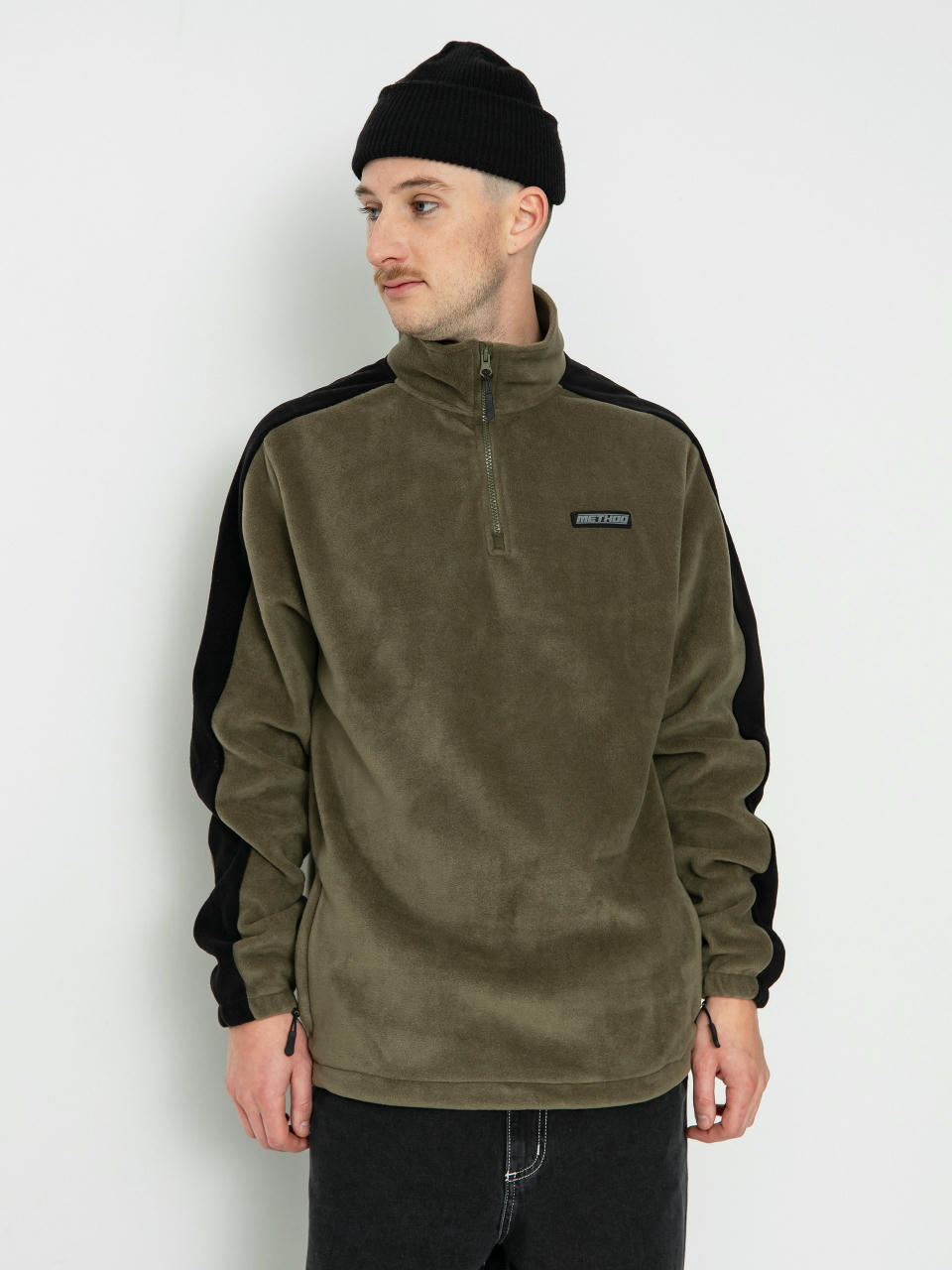 Polar Method Fast Times 1/4 Zip (khaki/black)