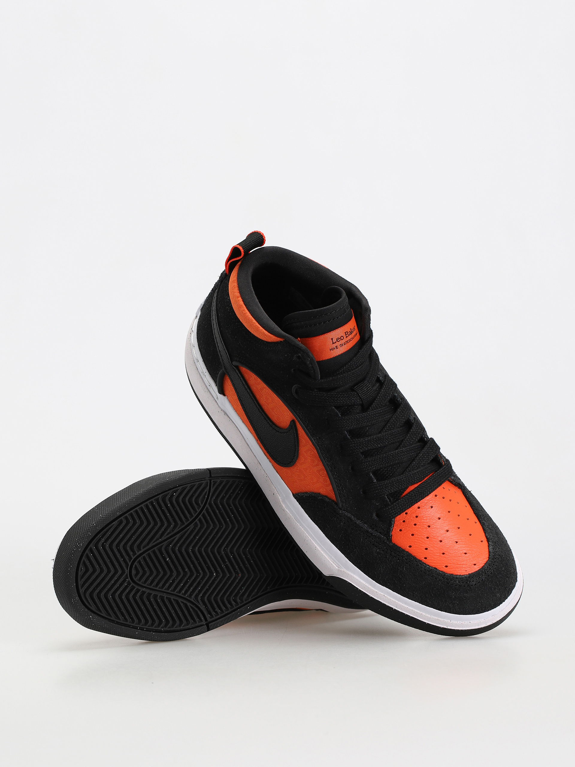Buty Nike SB React Leo (black/black orange electro orange)