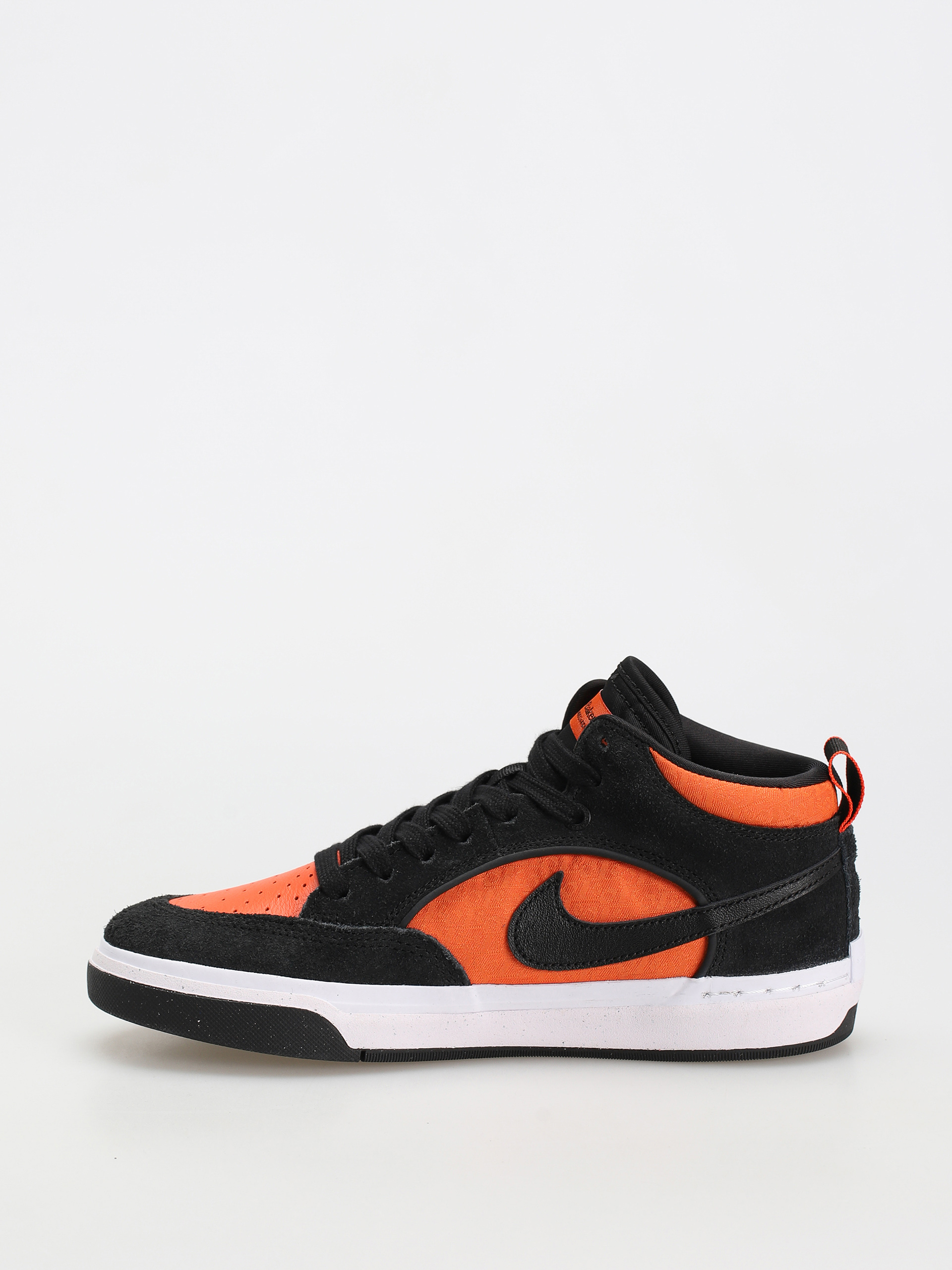 Buty Nike SB React Leo - czarny, pomarańczowy (black/black orange