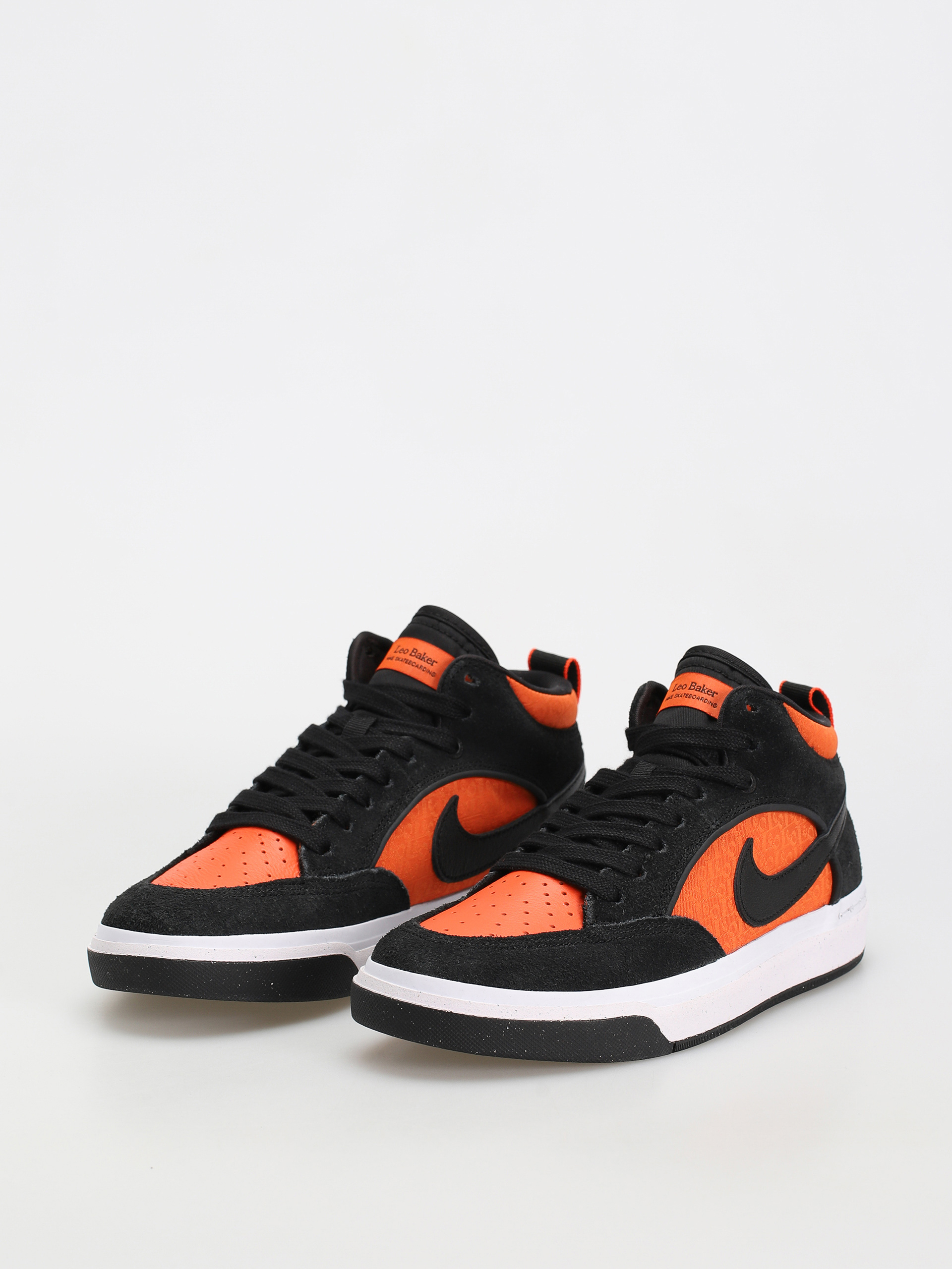 Buty Nike SB React Leo (black/black orange electro orange)