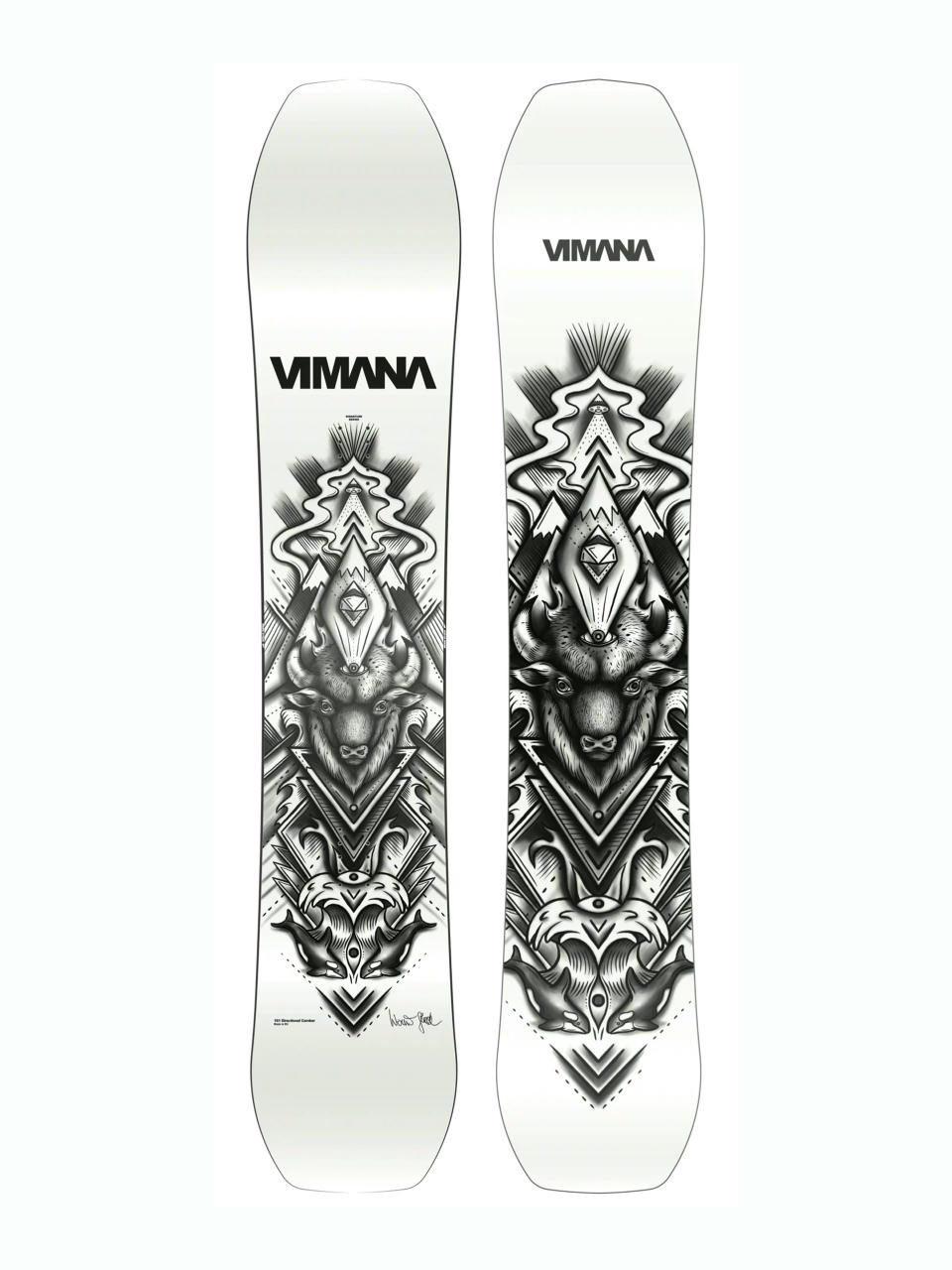 Męska Deska snowboardowa Vimana The Werni Stock (white/multi/black)