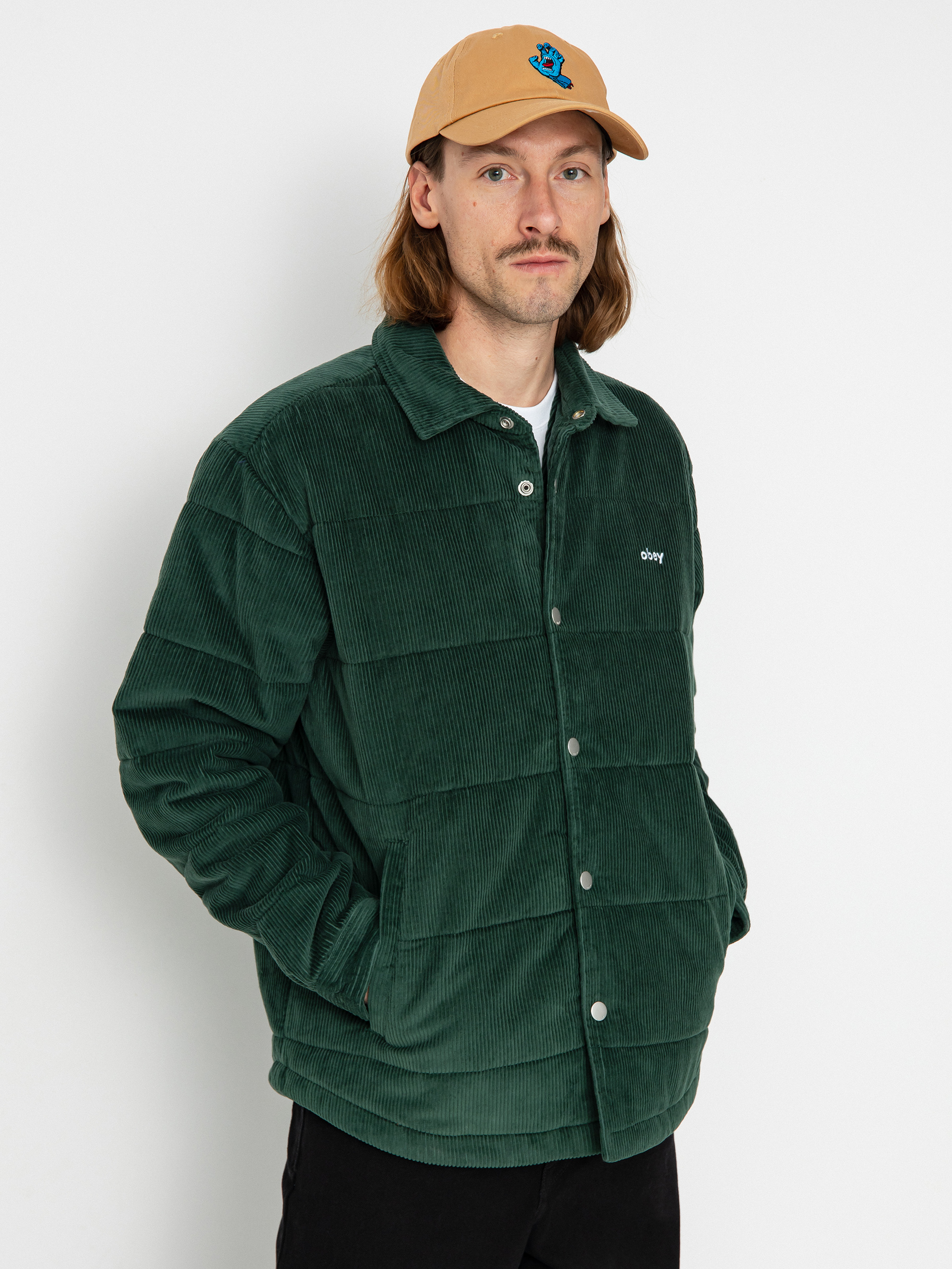 Kurtka OBEY Grand Cord (dark cedar)