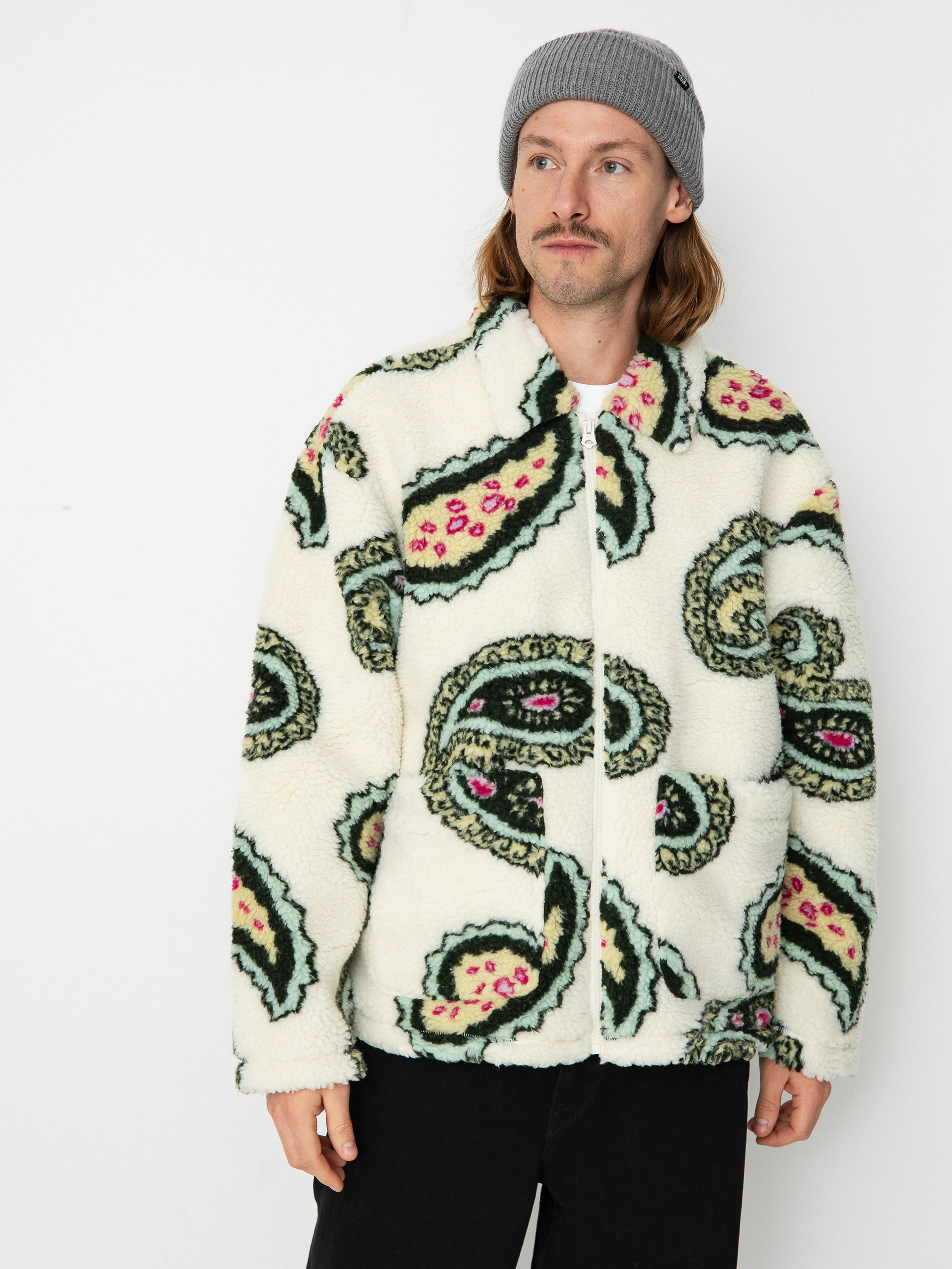 Kurtka OBEY Paisley Sherpa (unbleached multi)