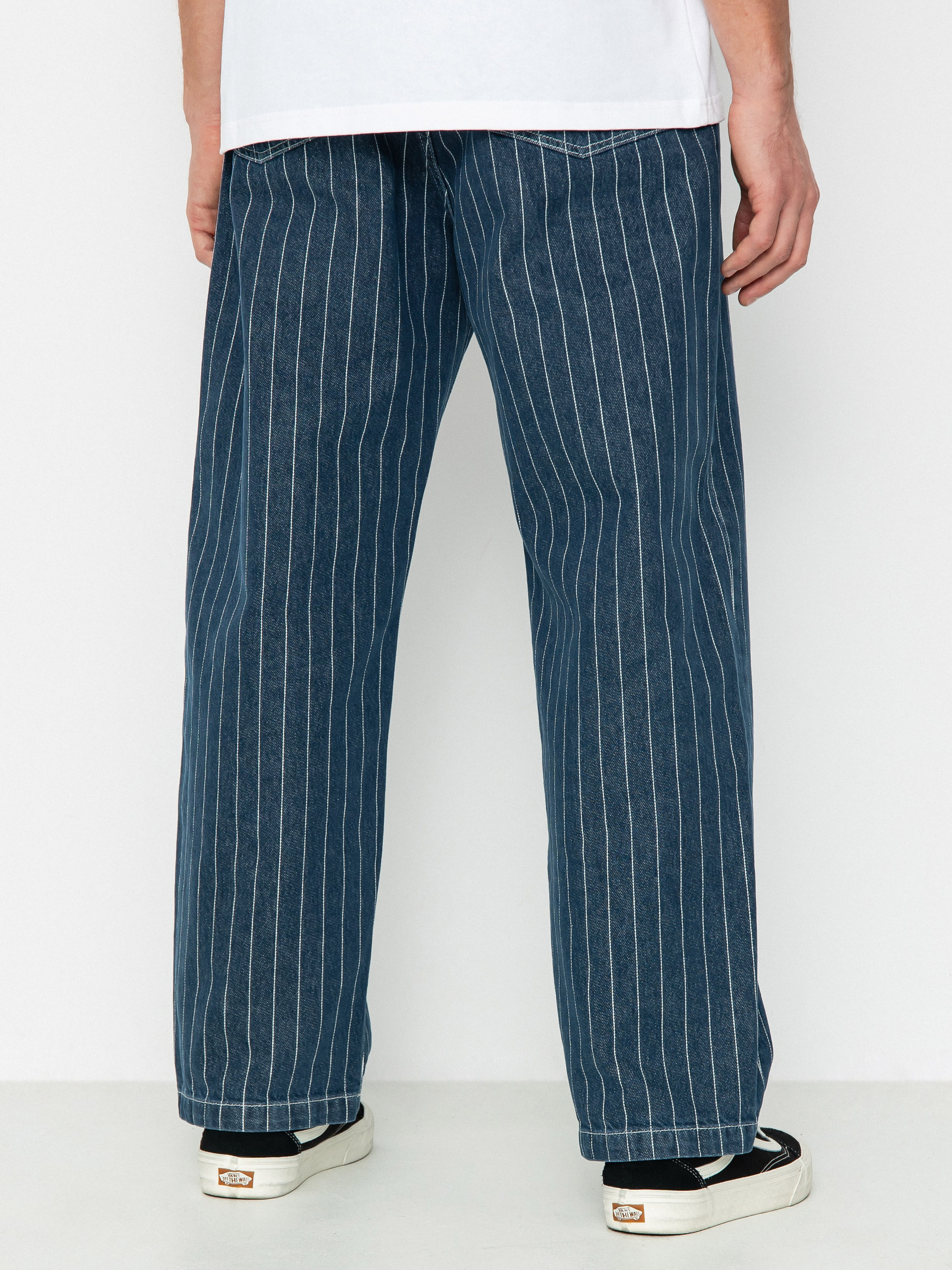 ファッション 通販 WIP Carhartt Spodnie Orlean stripe/blue (orlean granatowy - パンツ