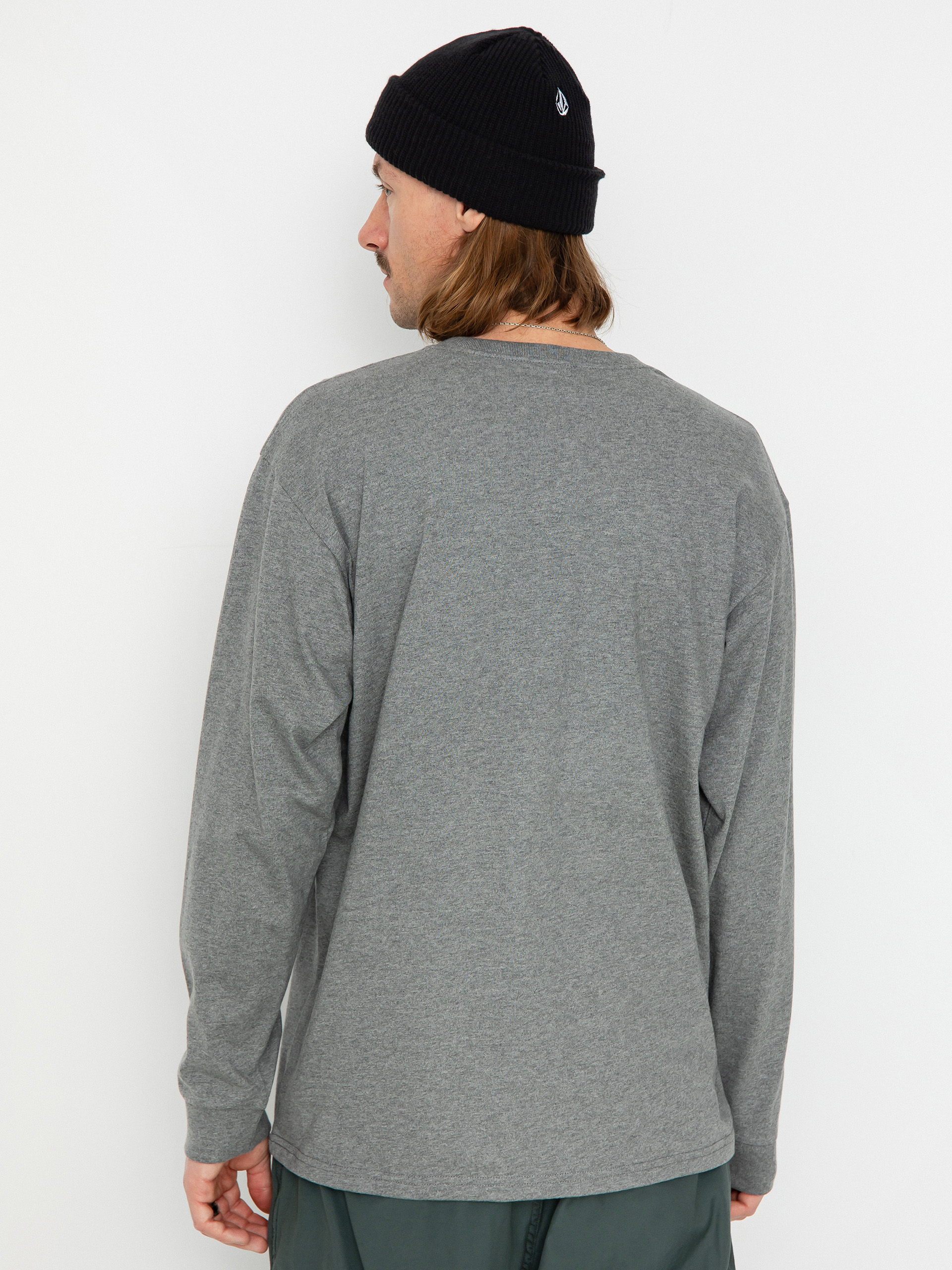 Longsleeve Carhartt WIP Chase (dark grey heather/gold)