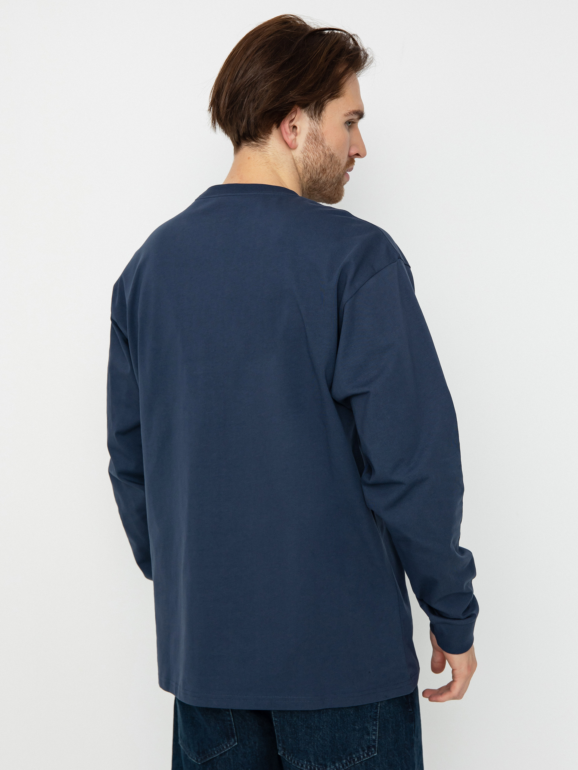Longsleeve Carhartt WIP Chase (blue/gold)