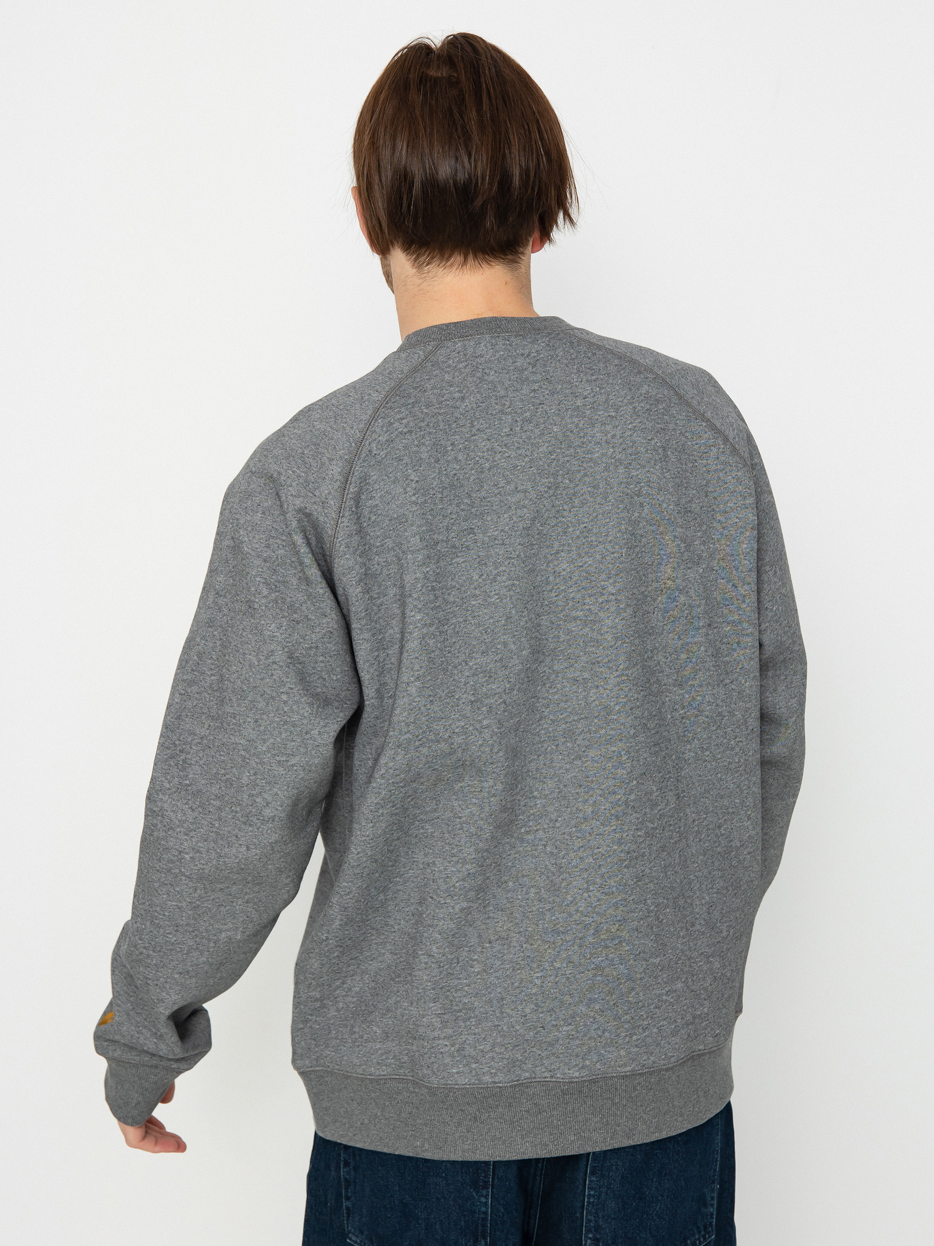 Bluza Carhartt WIP Chase (dark grey heather/gold)